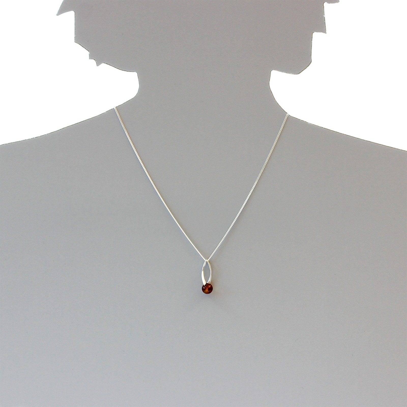 OSTSEE-SCHMUCK Kettenanhänger »- Melina - Silber 925/000 - Bernstein«