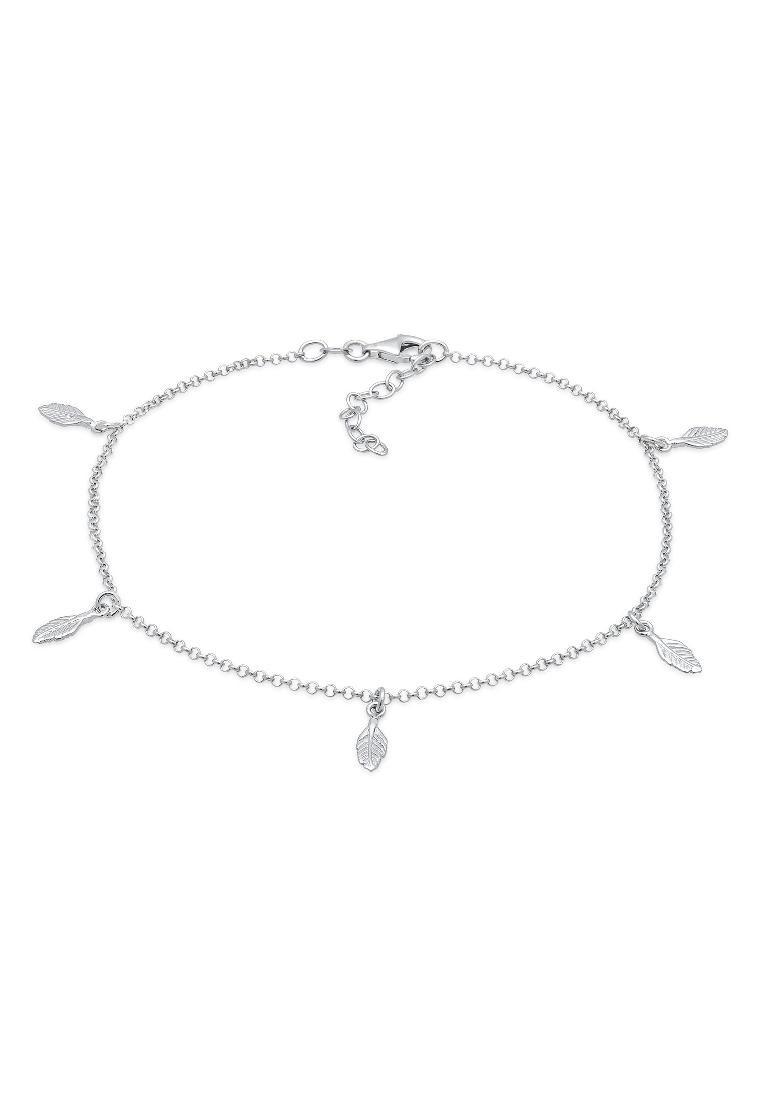 Elli Fußkette »Fußschmuck Feder Boho 925 Sterling Silber«