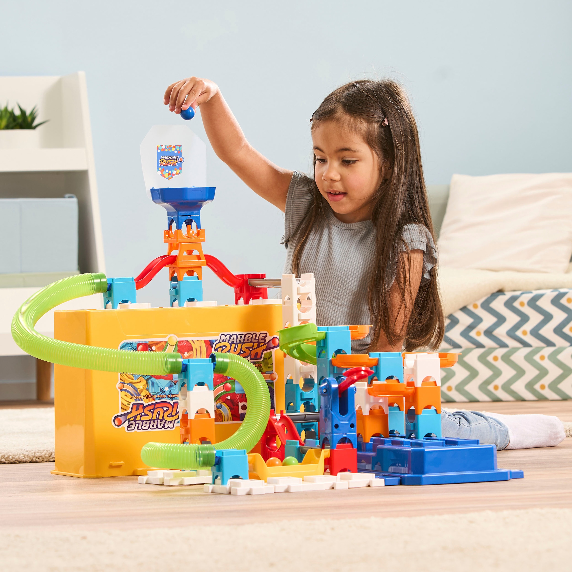 Vtech® Kugelbahn »Marble Rush - Build & Store Box Set M400«