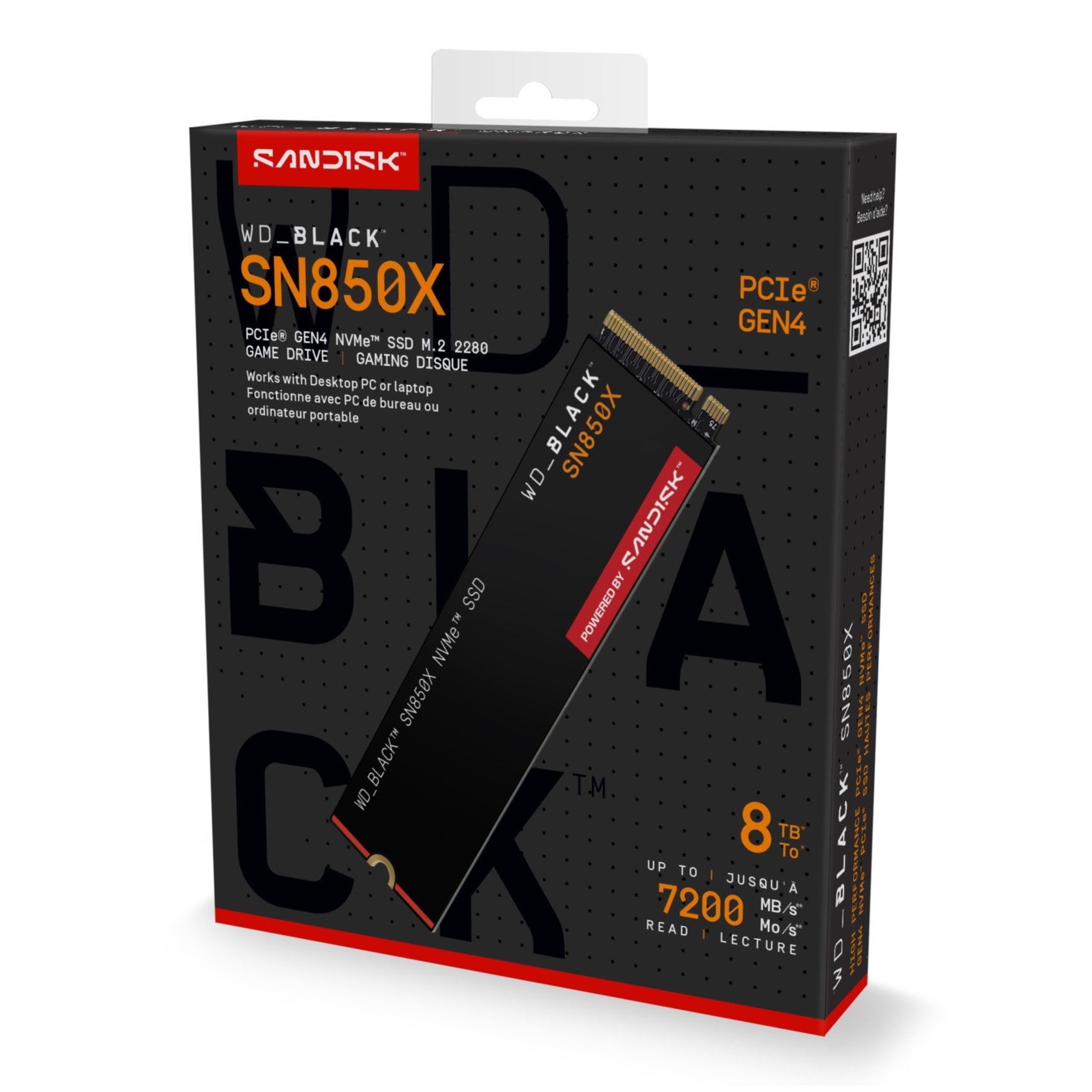 Sandisk interne SSD »WD_BLACK SN850X NVMe« 8 TB