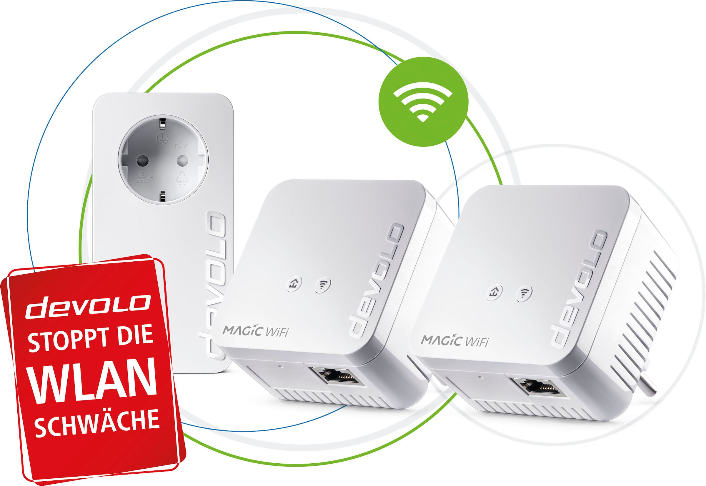 DEVOLO WLAN-Router »Magic 1 WiFi mini Multiroom Kit (1200Mbit, G.hn, Mesh)«