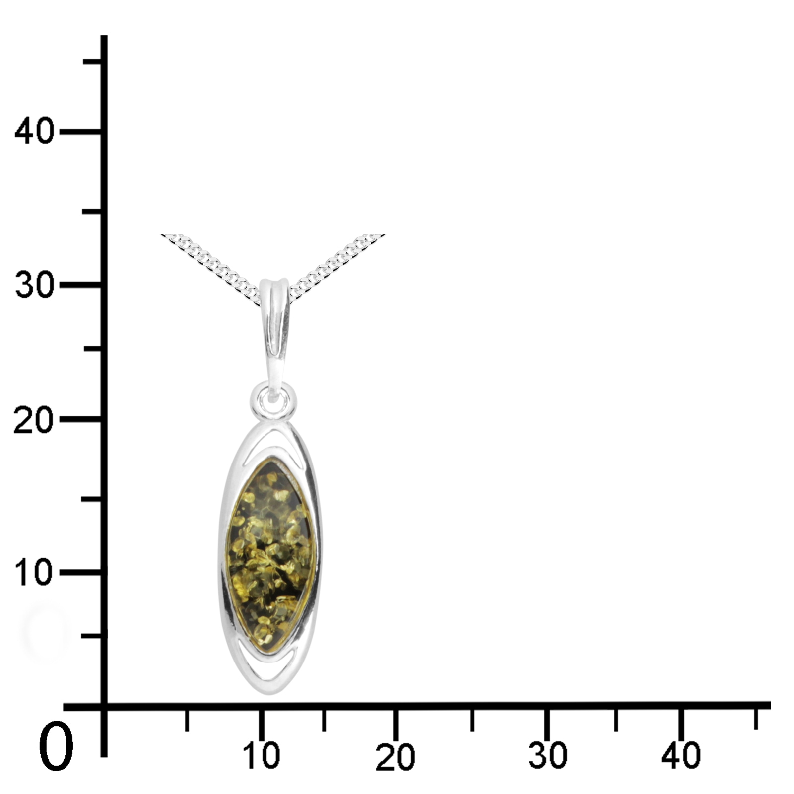 OSTSEE-SCHMUCK Kette mit Anhänger »- Nordica - Silber 925/000 - Bernstein«