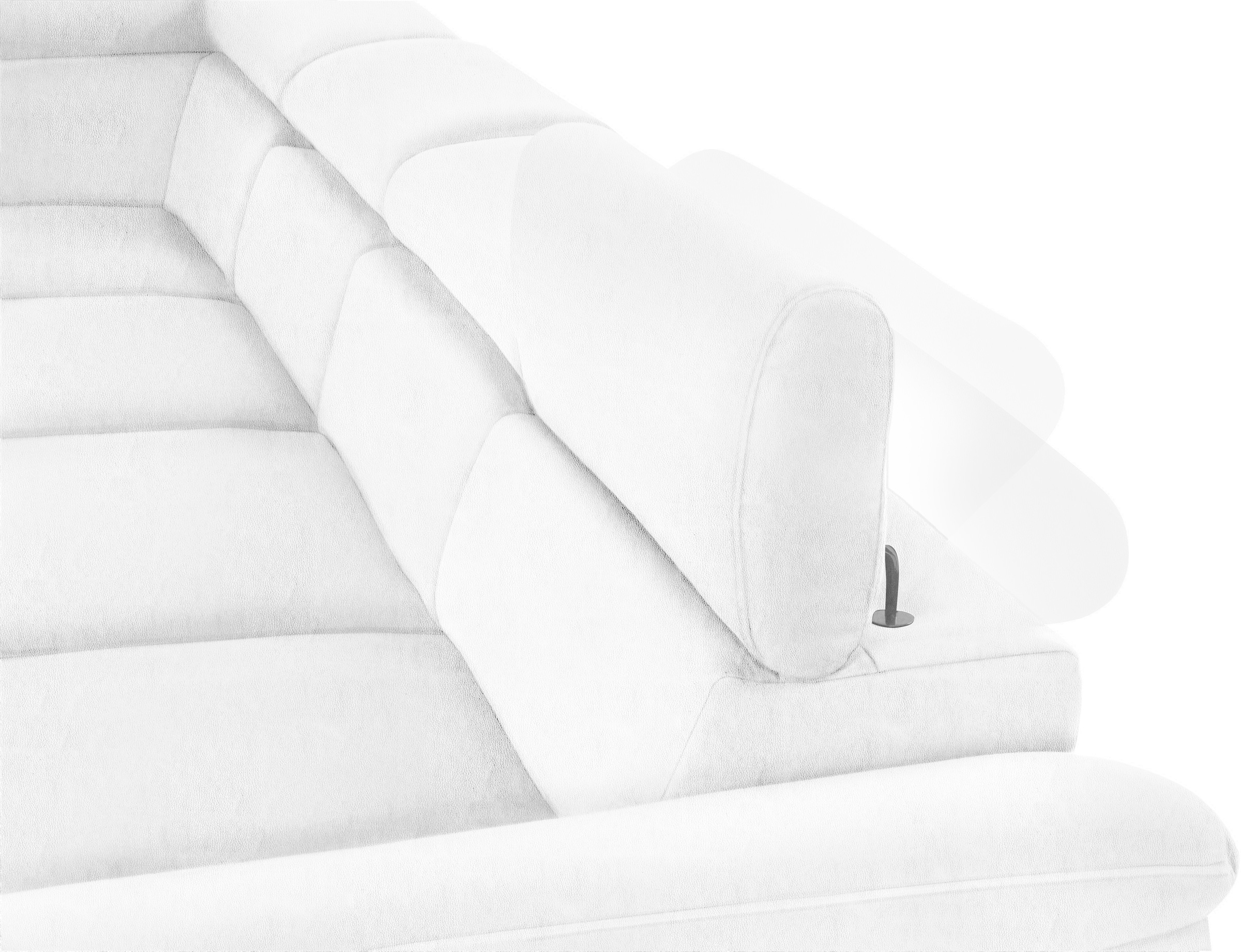 COTTA Wohnlandschaft »Komaris U-Form, B: 320 cm«, mit Kopfteilverstellung, optional Bettfunktion, Bettkasten & Licht