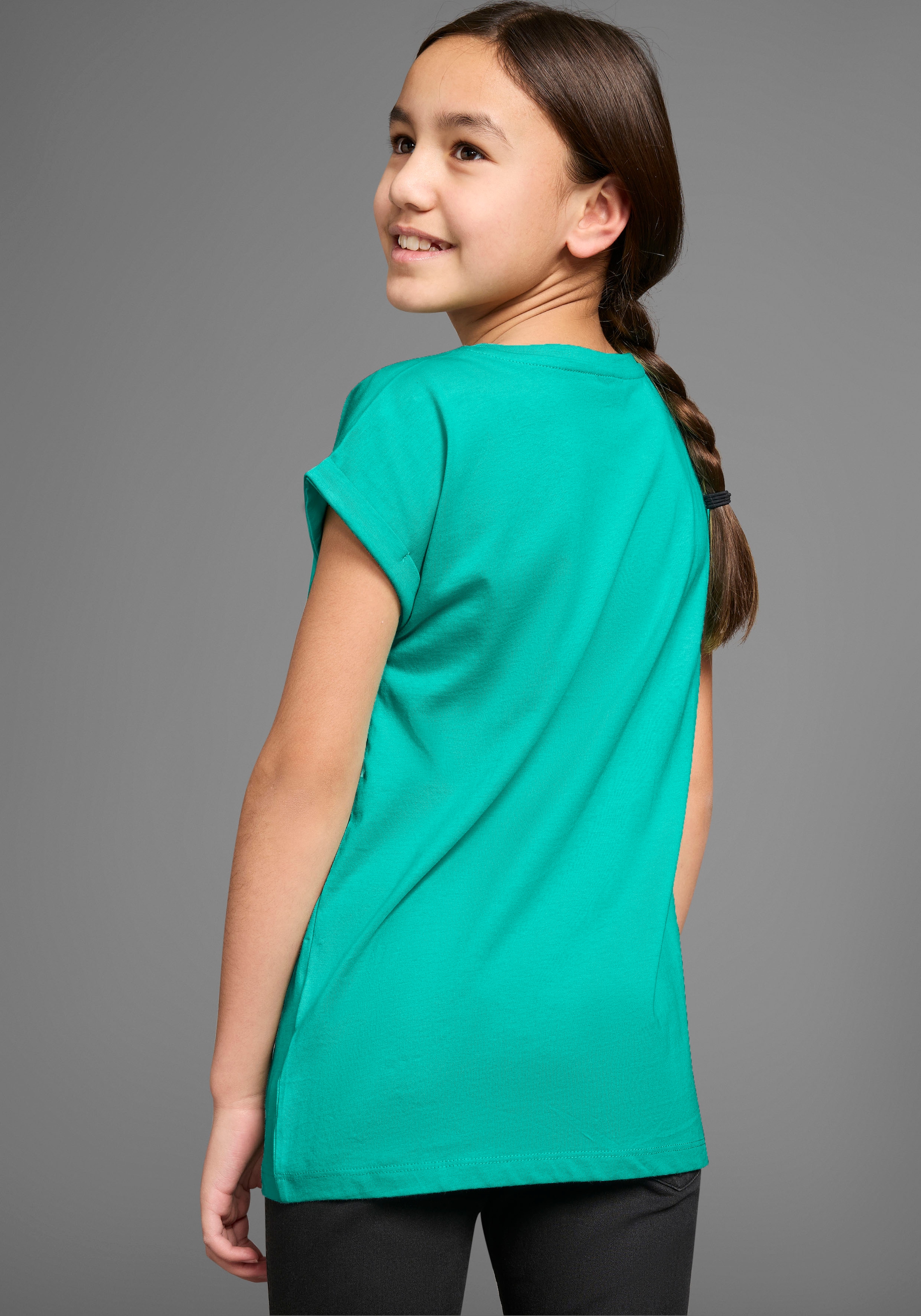 KIDSWORLD T-Shirt »Be unique - right now«, kurzärmelig, bedruckt, Rundhalsausschnitt