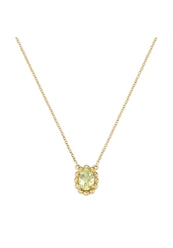 Goldkette »Collier mit einem Edelstein, Gold 375«