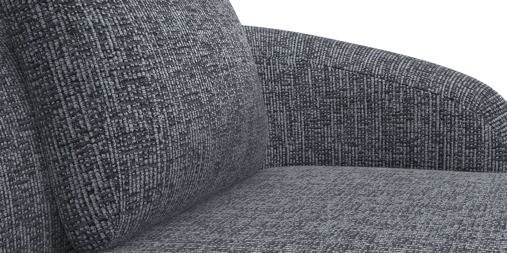 FLEXLUX Wohnlandschaft »Torino, rund, L-Form, Sofa-Ecke mit Recamiere, Longchair-Sofa«, Modernes, organisches Sofa-Design, Kaltschaum, Wellenunterfederung