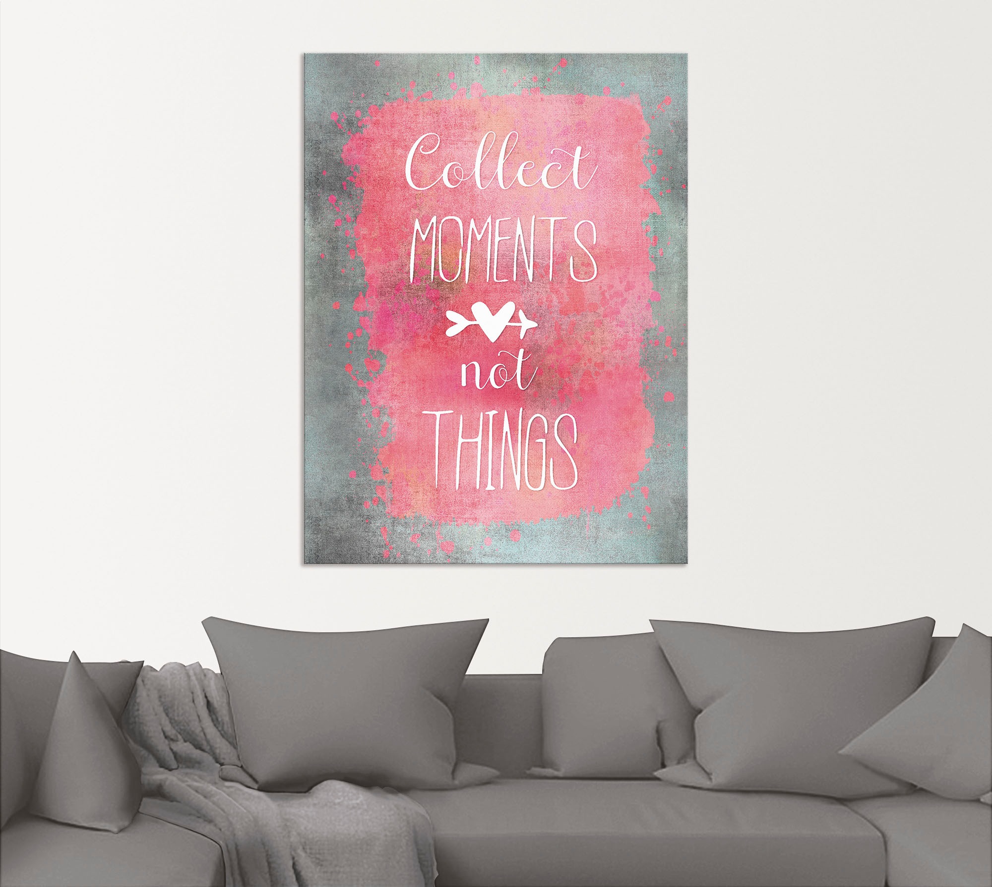 Artland Wandbild »Momente« Sprüche & Texte 1 Stk. tlg. als Alubild, Outdoorbild, Leinwandbild in verschied. Größen