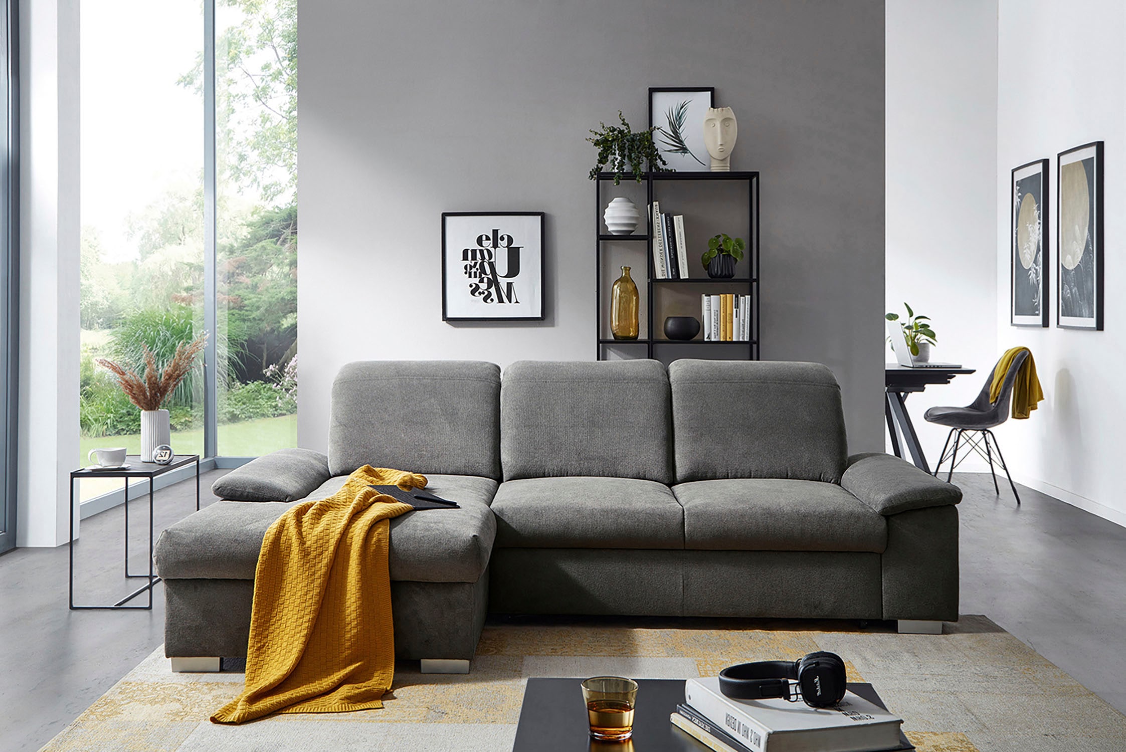 CALIZZA INTERIORS Ecksofa »Moli 2«, Bettkasten, Schlaffunktion,  Kopfteilverstellung, Sitztiefenverstellung online kaufen