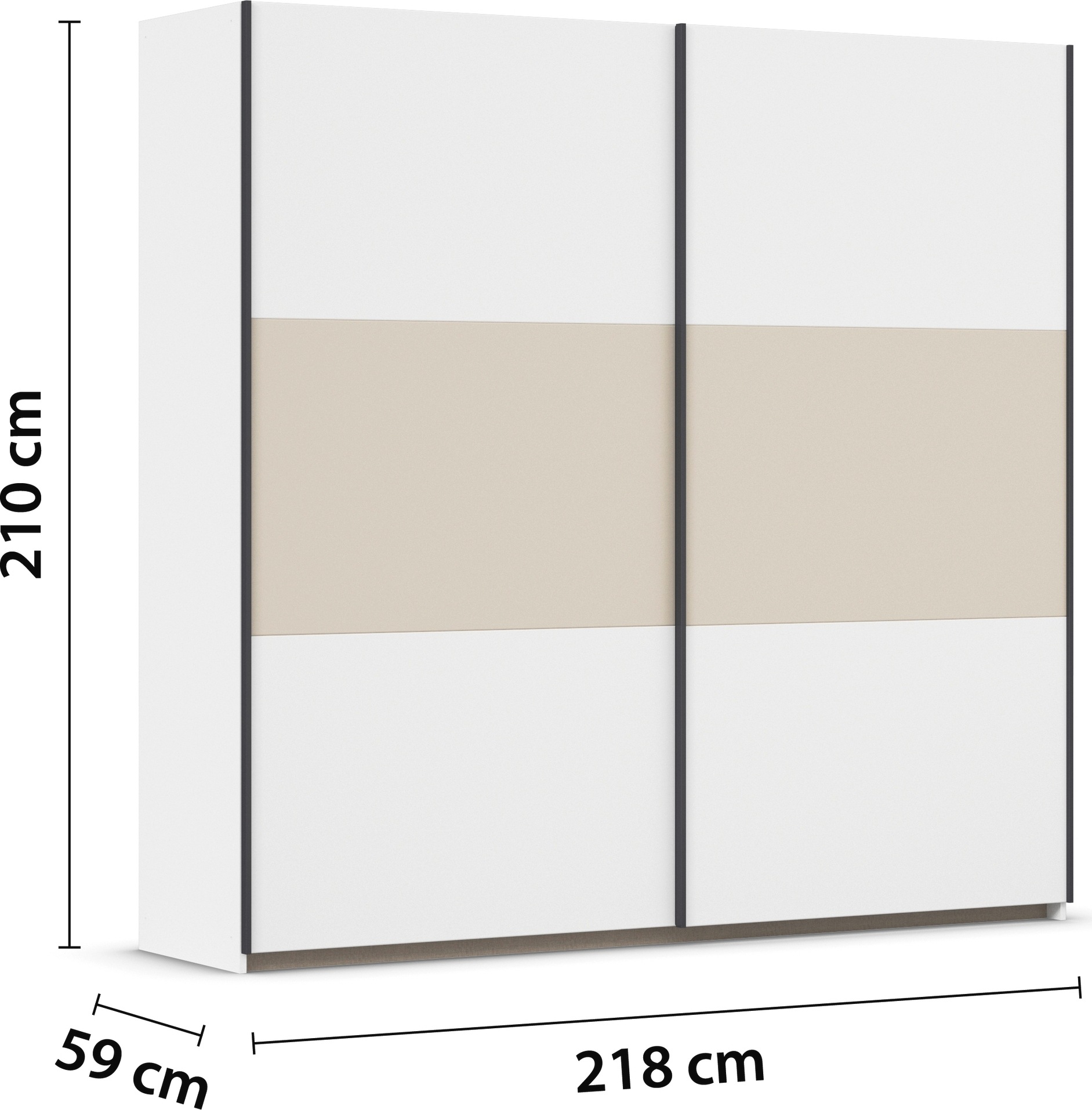 rauch Schwebetürenschrank »Kleiderschrank Schrank Garderobe Garderobenschrank Wäscheschrank NEO«, (in 3 verschiedenen Ausstattungen BASIC/CLASSIC/PREMIUM), mit großzügigem Stauraum und vielfältigen Farbkombinationen