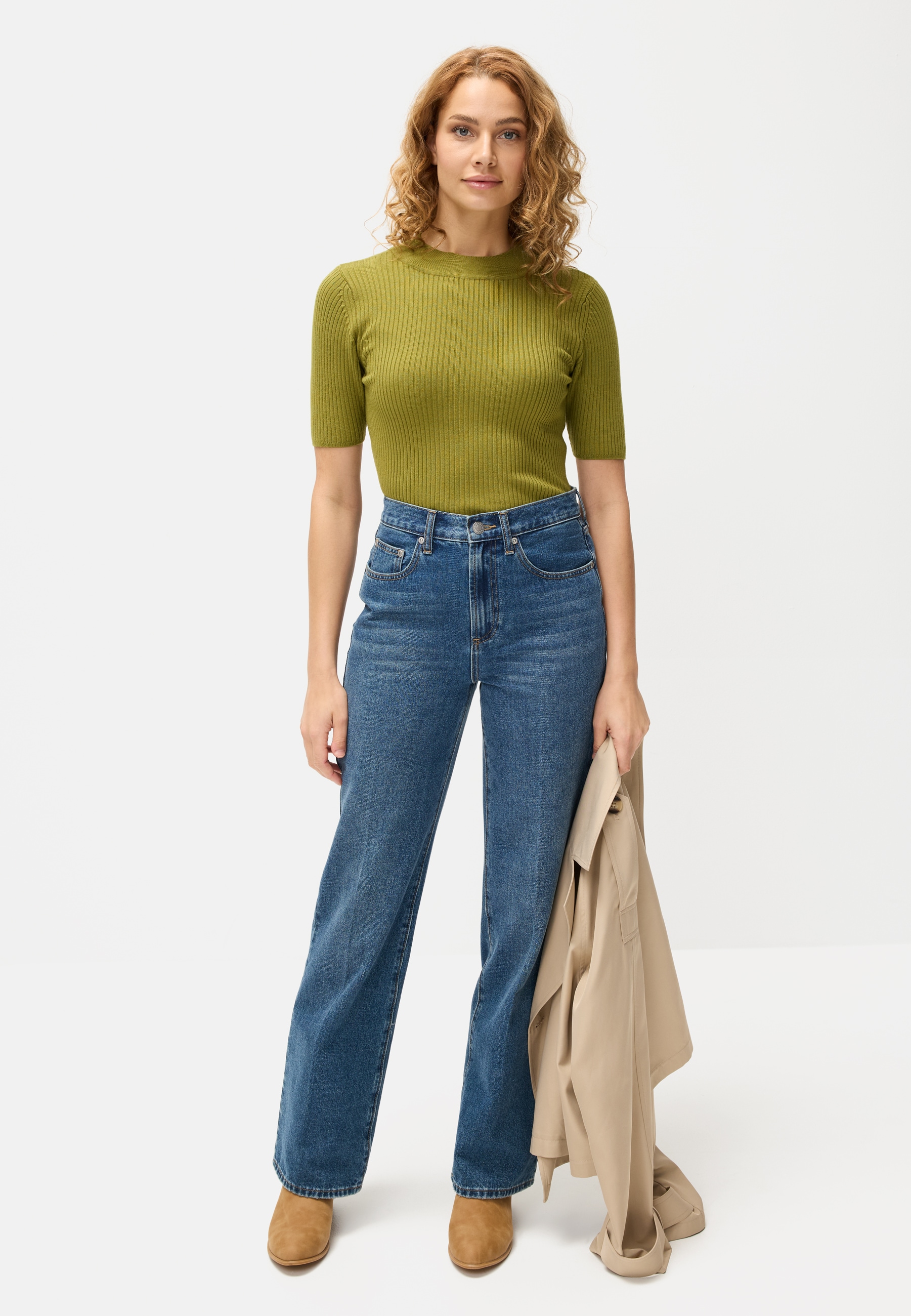 LASCANA Kurzjacke »Amira« im Trench-Stil, Trenchjacke, Übergangsjacke, casual