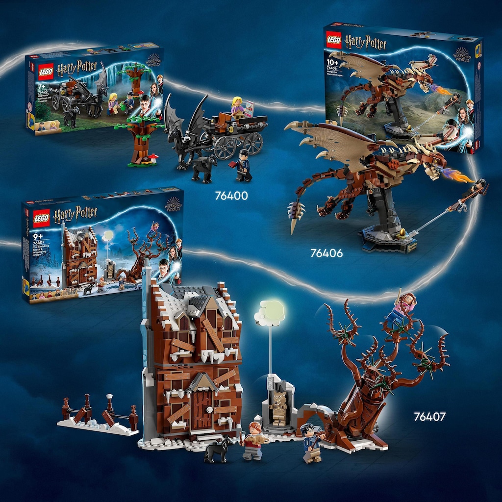 LEGO® Konstruktionsspielsteine »Heulende Hütte und Peitschende Weide (76407), LEGO® Harry Potter«, (777 St.)