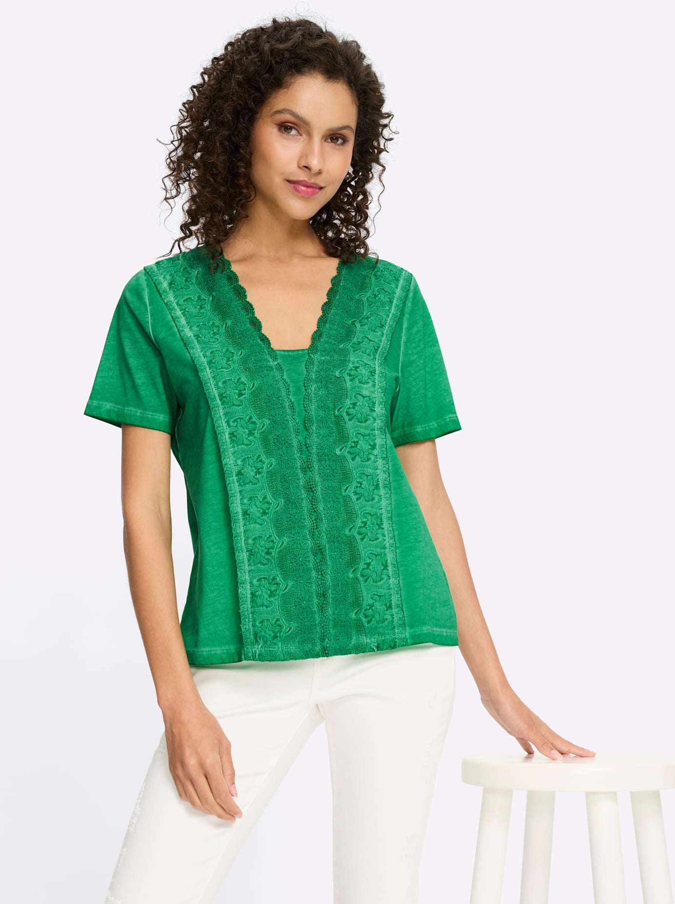 heine Spitzenshirt »Shirt« 1 tlg.