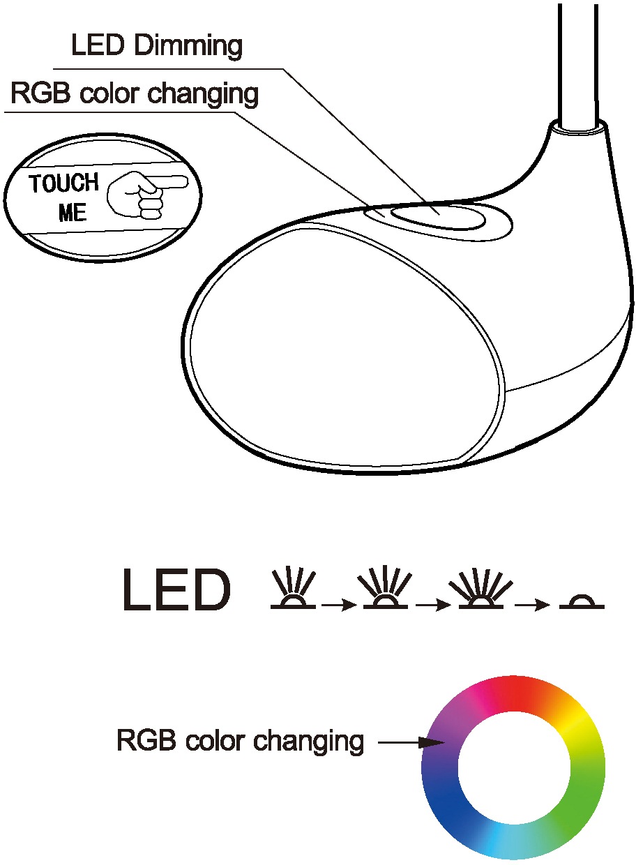 EGLO LED Tischleuchte »CABADO 1«, 2 flammig, Leuchtmittel LED-Board | LED fest integriert, RGBW