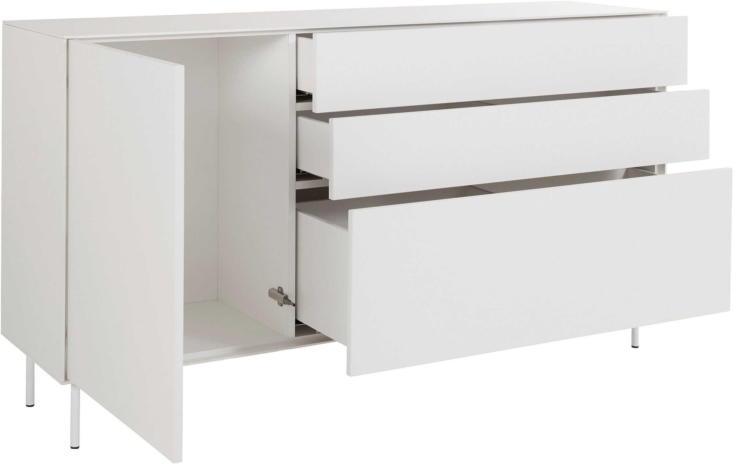 LeGer Home by Lena Gercke Sideboard »Essentials«, Breite: 167cm, MDF lackiert, Push-to-open-Funktion