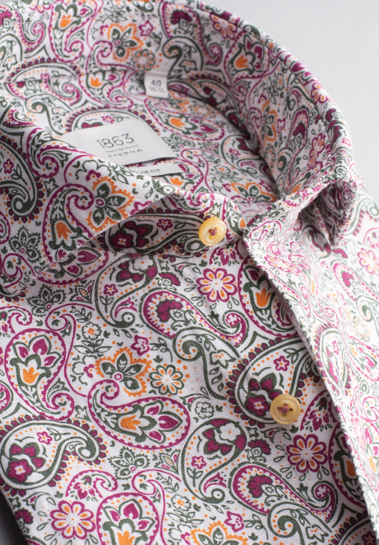 Eterna Langarmhemd »SLIM FIT« EASY IRON (bügelleicht)