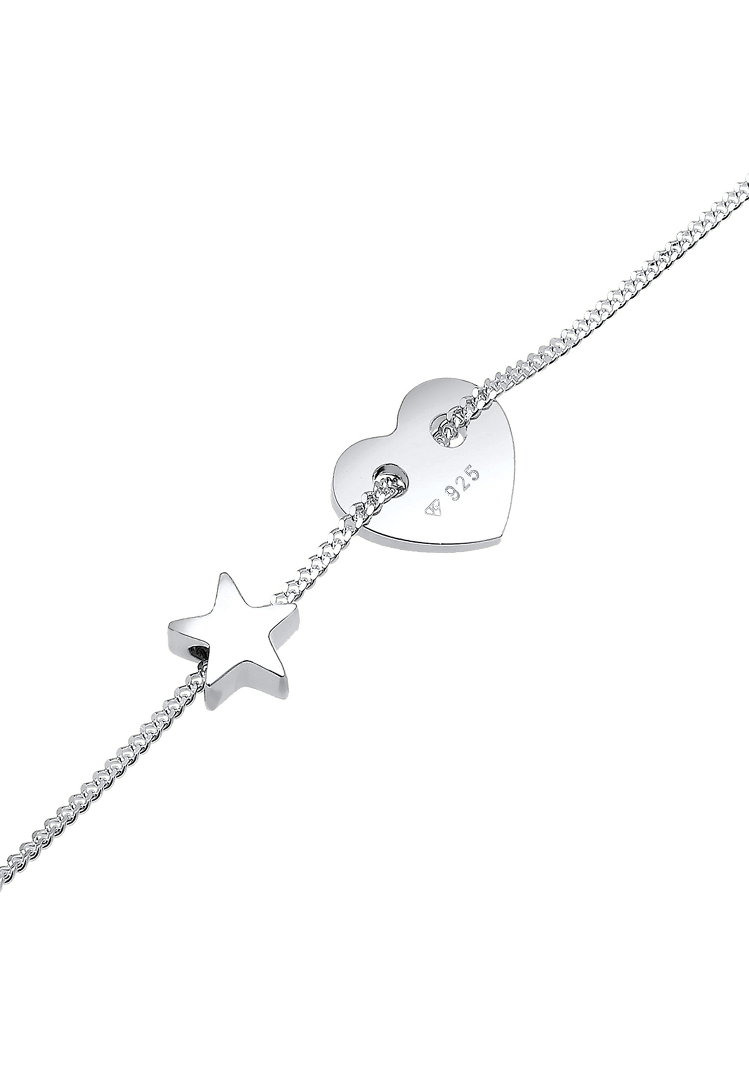 Elli Armkette »Armband Herz Sterne Astro Symbol Filigran 925 Silber«