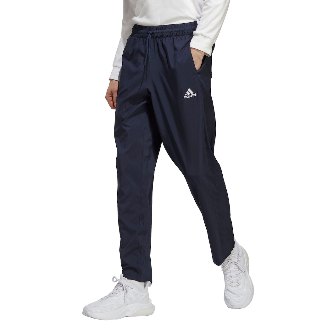 adidas Sportswear Sporthose »AEROREADY ESSENTIALS STANFORD OPEN HEM EMBROIDERED SMALL LOGO HOSE«, (1 tlg.)