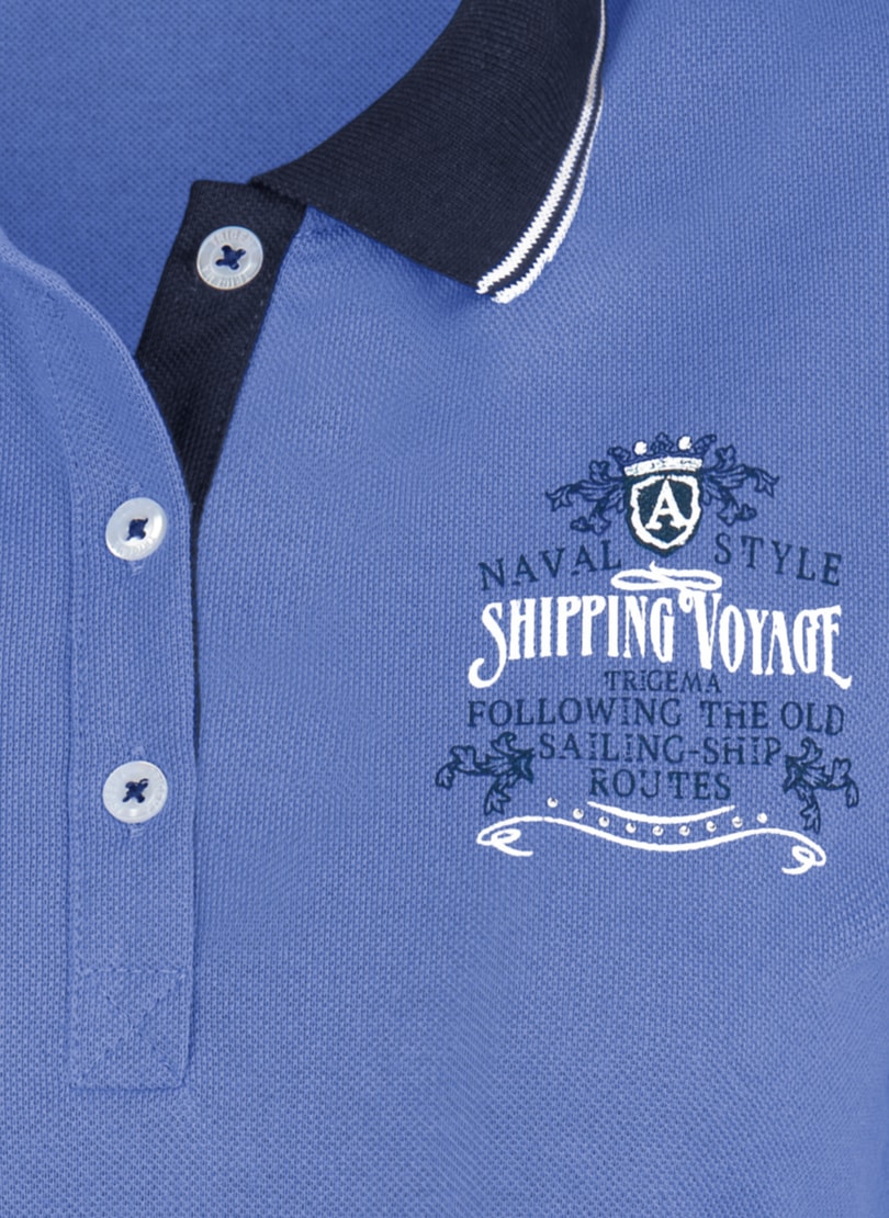 OTTO Poloshirt Poloshirt mit Druckmotiv« bei maritimem Trigema »TRIGEMA