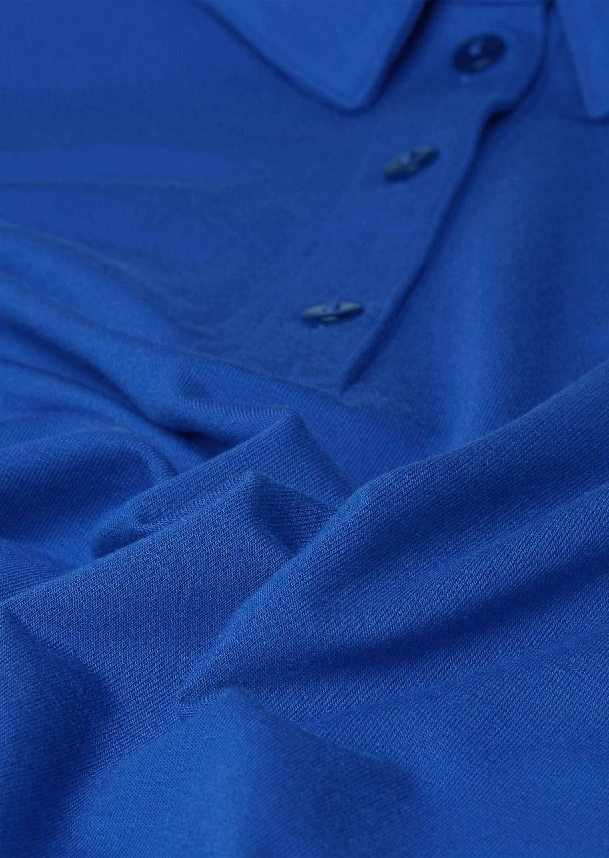 GOLDNER Poloshirt »Poloshirt Langarm Poloshirt mit Schmuckband an Knopfleiste«