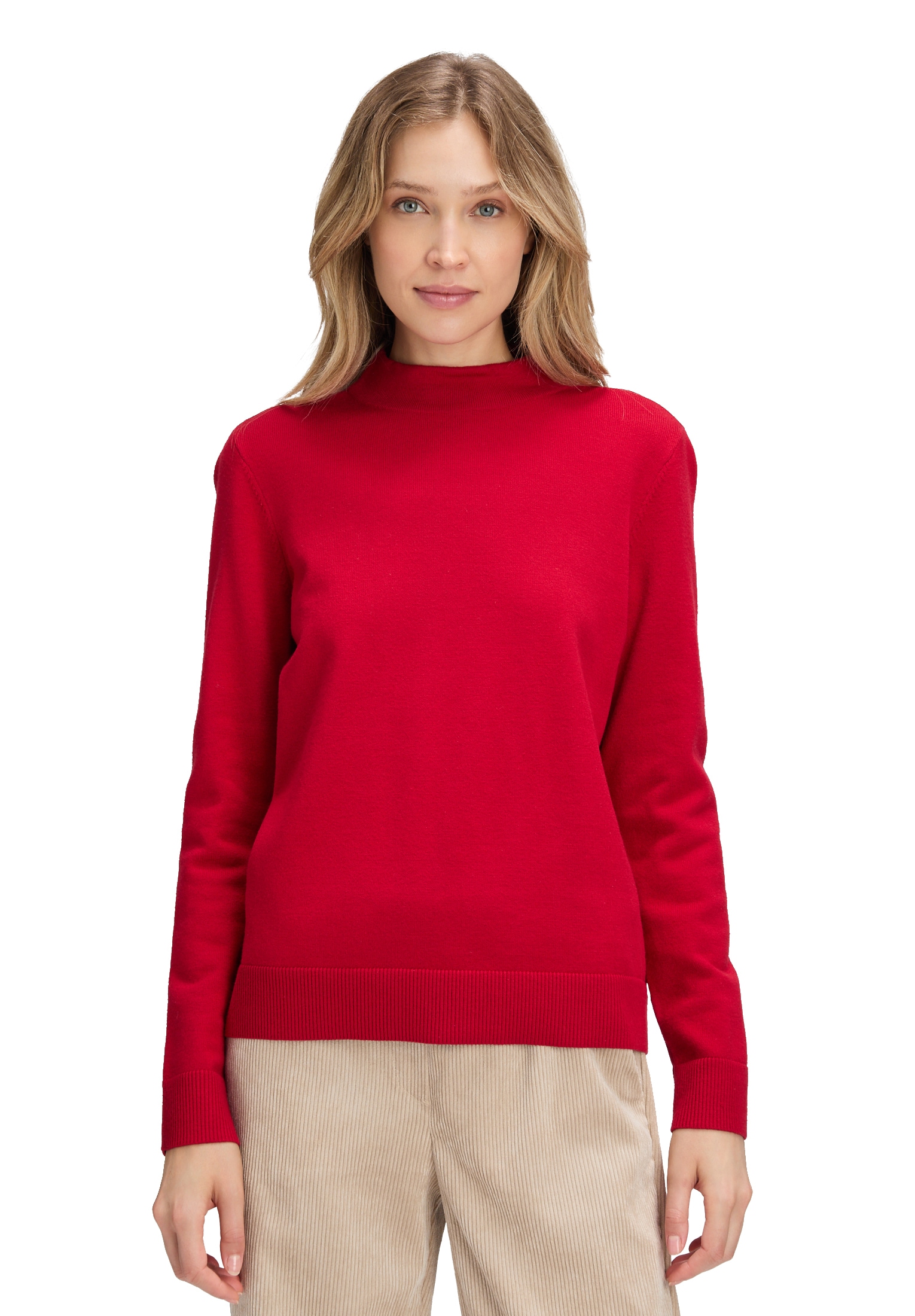 Betty Barclay Rundhalspullover »Basic-Strickpullover mit Stehkragen«