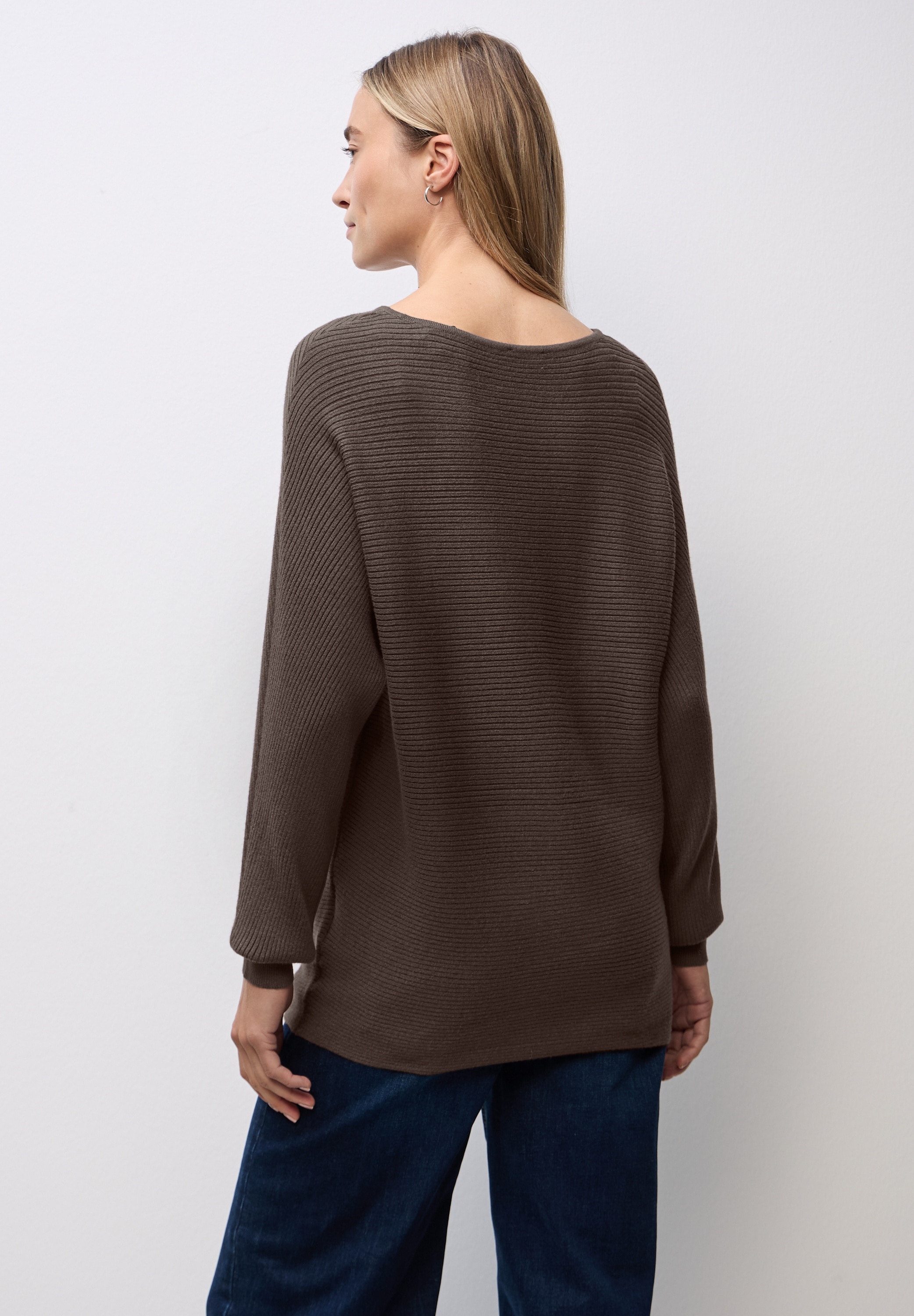 STREET ONE Strickpullover mit feiner Struktur und weitem Schnitt