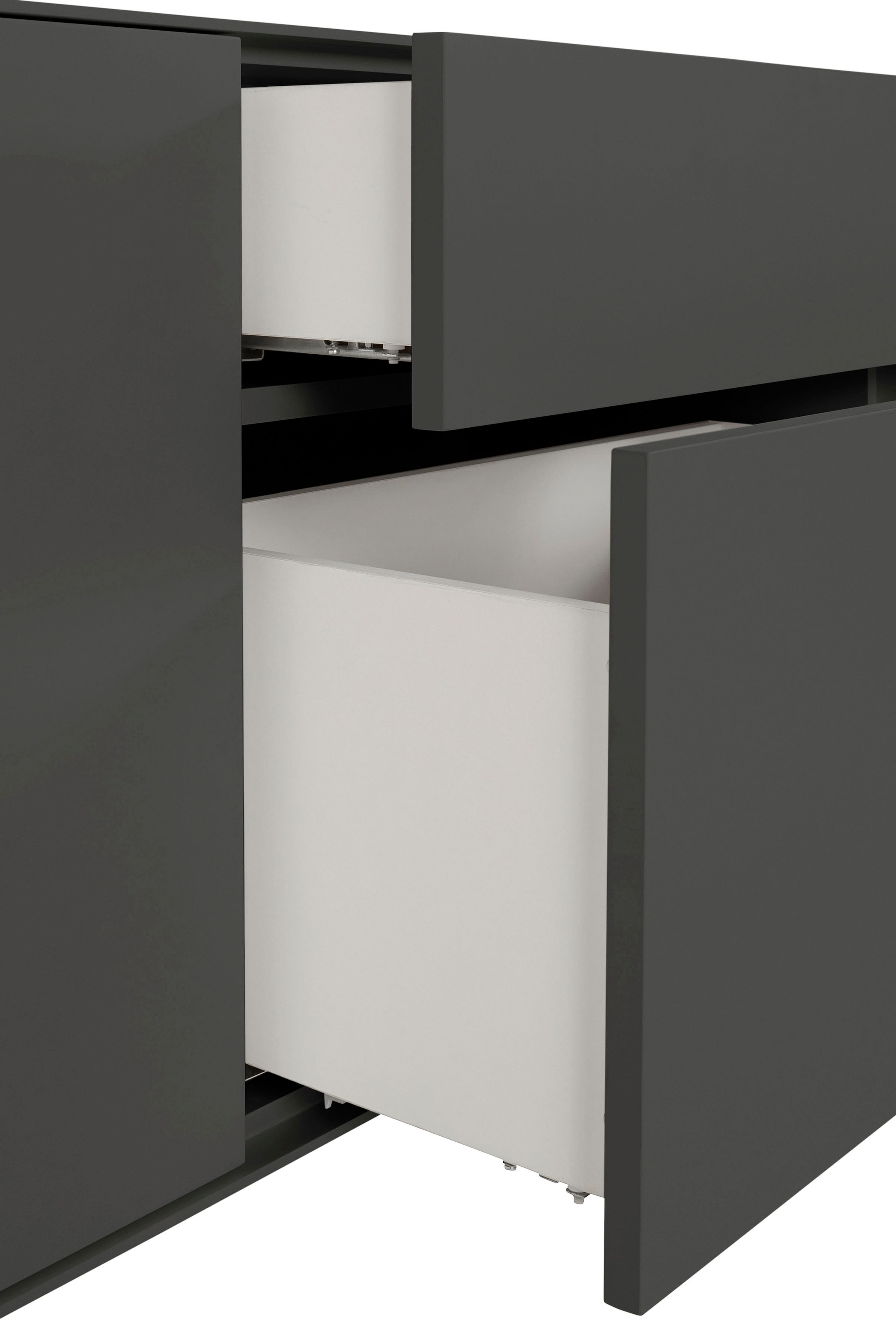 LeGer Home by Lena Gercke Lowboard »Essentials«, Breite: 127 cm, MDF lackiert, Push-to-open-Funktion