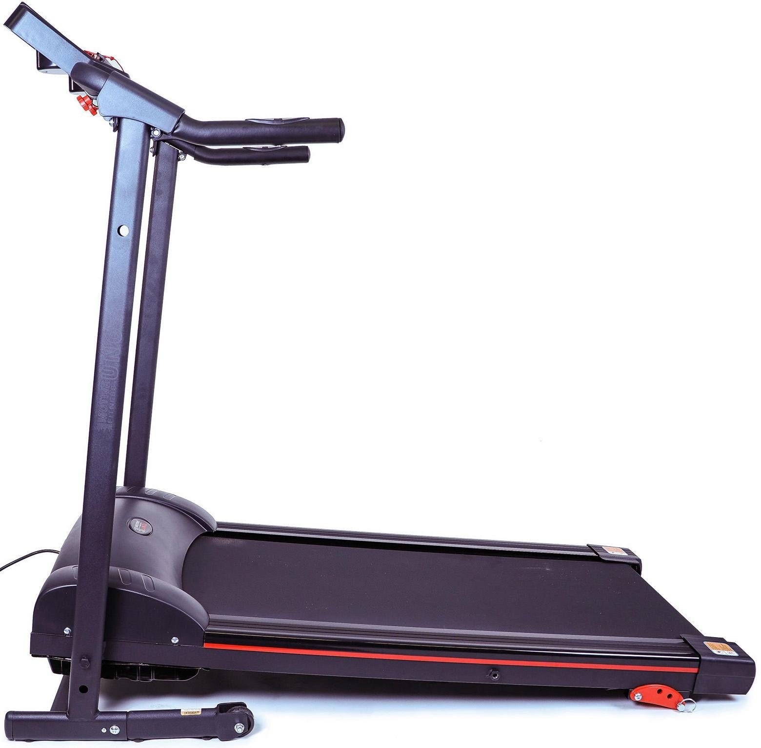 MOTIVE FITNESS by U.N.O. Laufband »Fit-Start Plus«, (Bluetooth Verbindung zur App FitShow möglich), bis max. 10 km/h, klappbar, Walking Pad, mit Tablet-Halterung