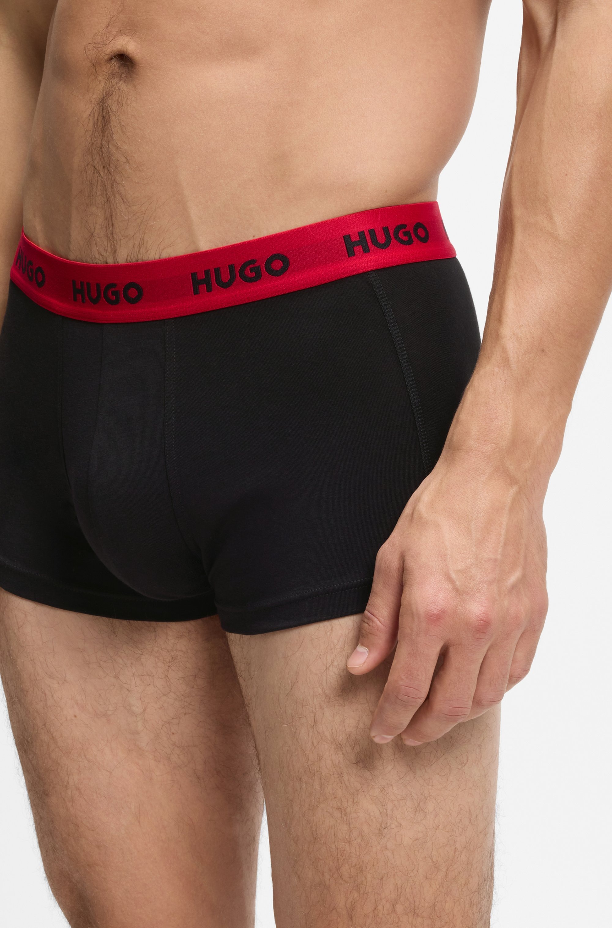 HUGO Underwear Trunk »TRUNK TRIPLET PACK« Packung, 3 Stk. mit Logoschriftzug auf dem Bund