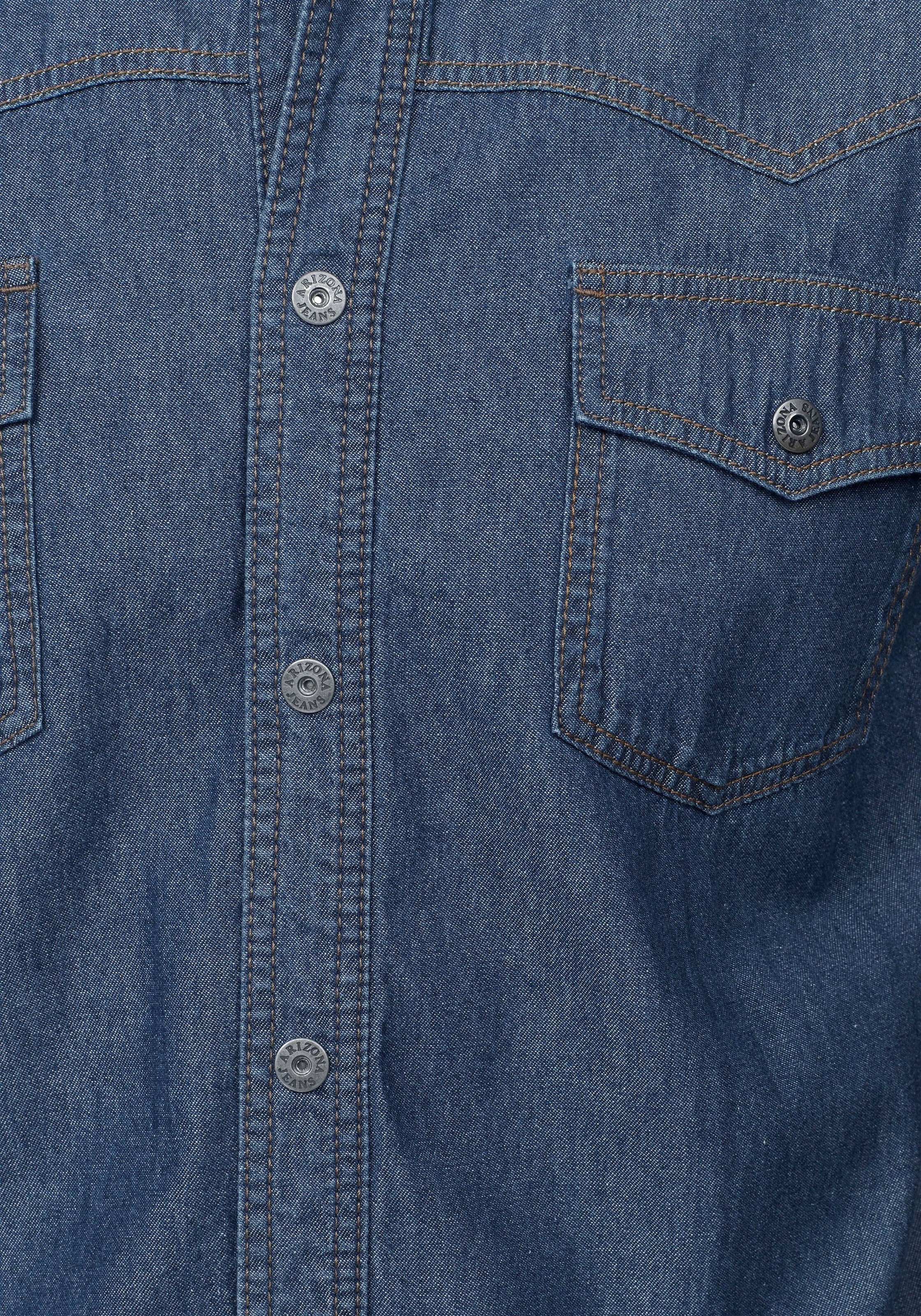 Arizona Jeanshemd, Kurzarm im Western Stil