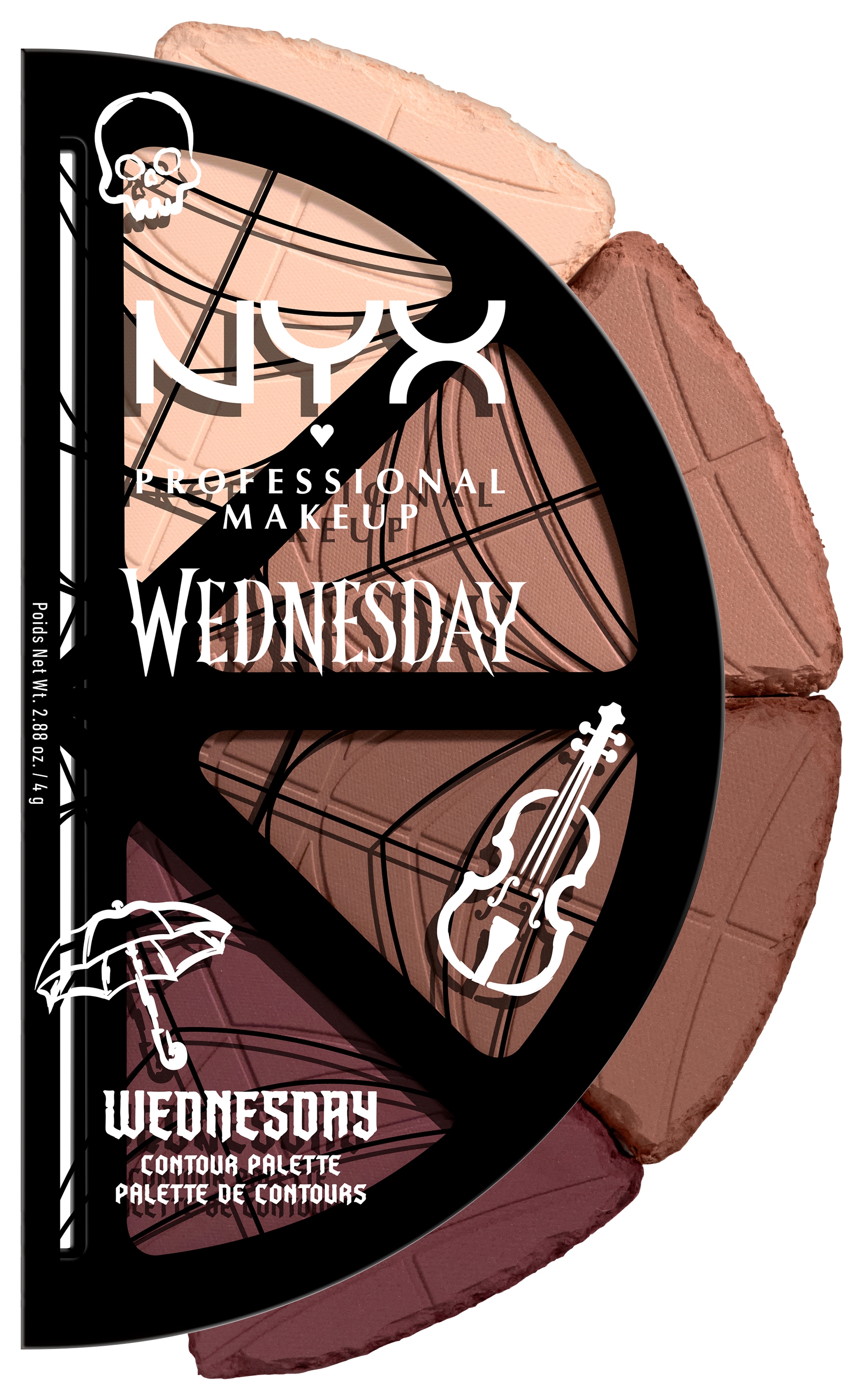 NYX Puder »NYX Professional Makeup Wednesday Stained Glass Palette Contour«