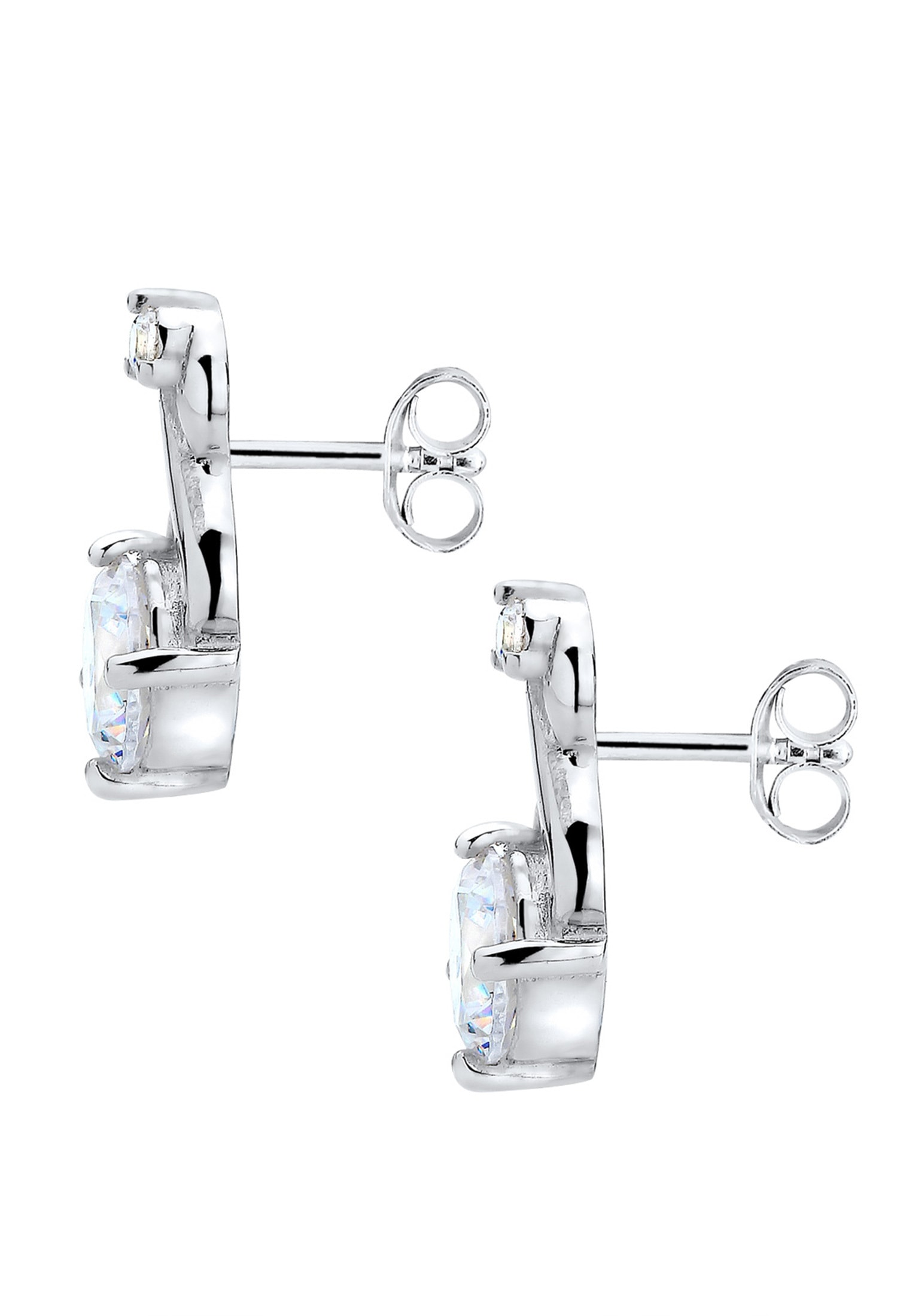 Elli Paar Ohrstecker »Ohrringe Elli Ohrringe Infinity Zirkonia Glamour Elegant 925 Silber«