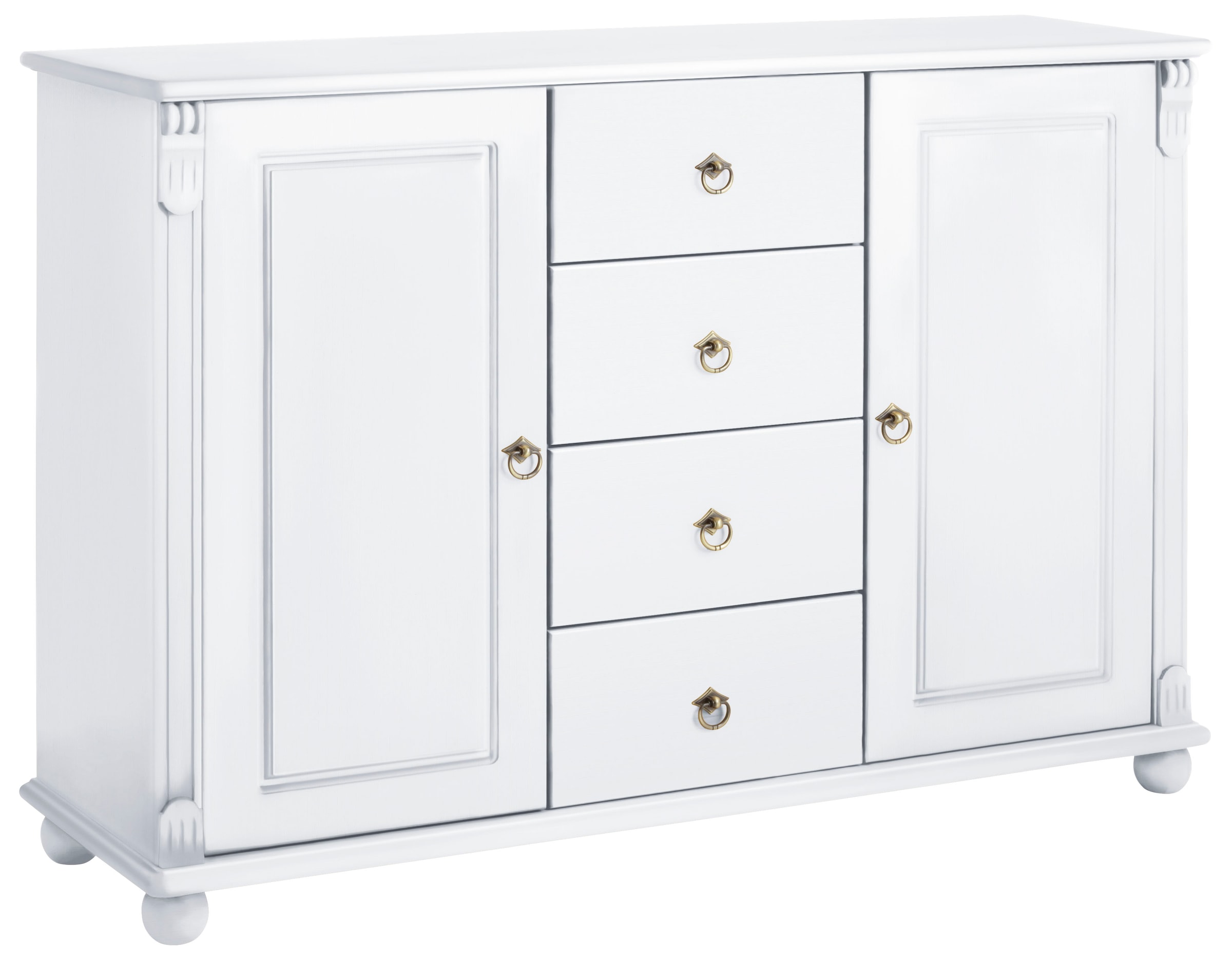 Home affaire Kombikommode »Tessin; Buffetunterschrank, klassischer Landhausstil«, aus massiver, FSC®-zertifizierter Kiefer, 128cm breit