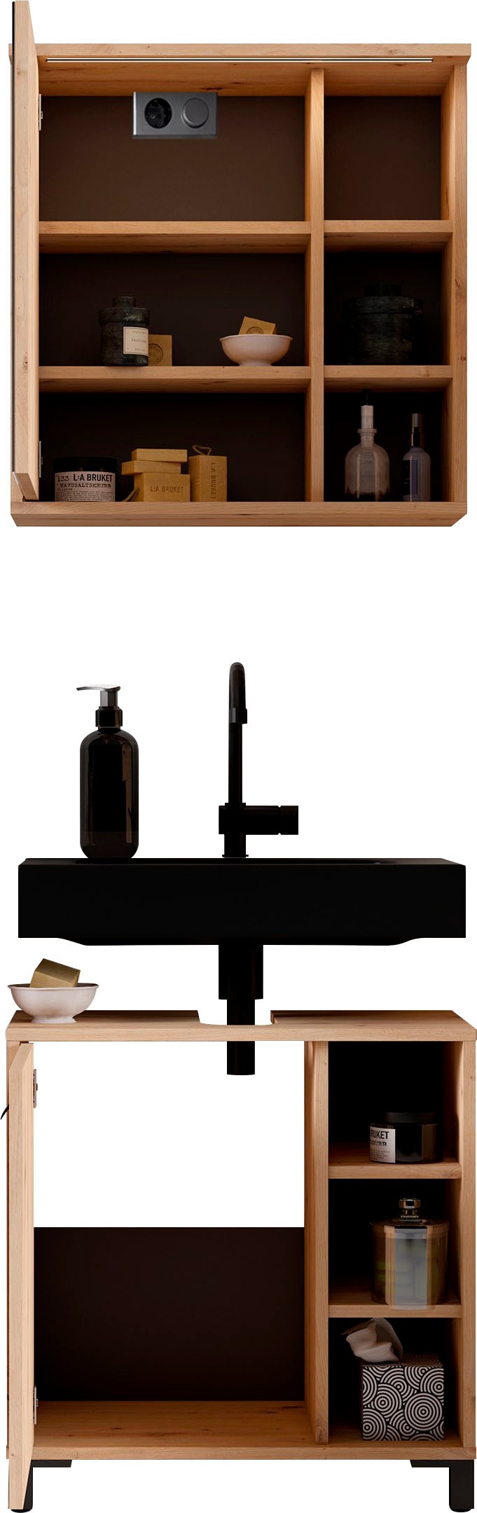 Homexperts Badmöbel-Set »Wanda«, (Set, 2 St.)