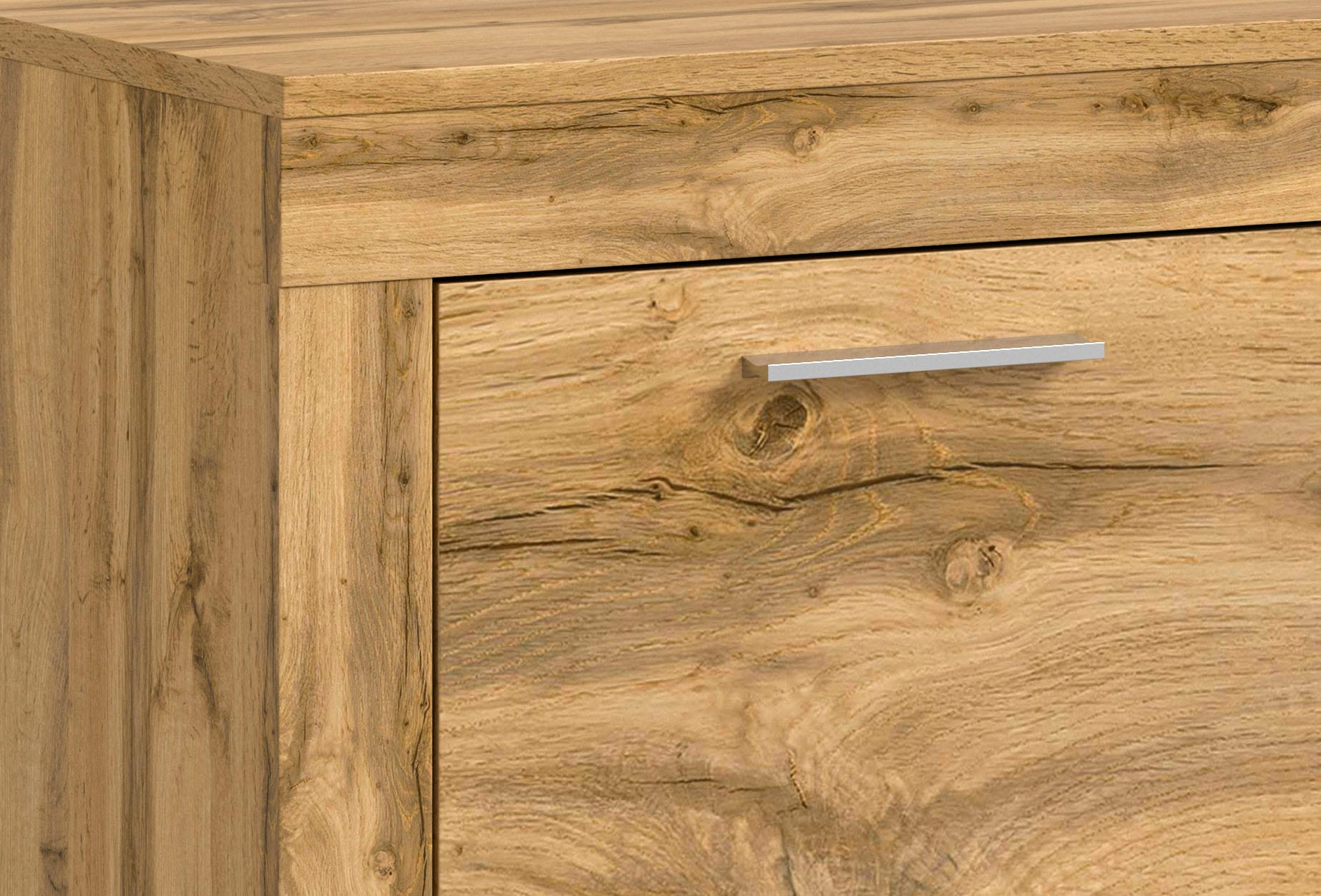 Home affaire Wohnwand »Aosta, Breite 255cm, bestehend aus Highboard, Lowboard, Wandboard« 3 Stk. tlg.