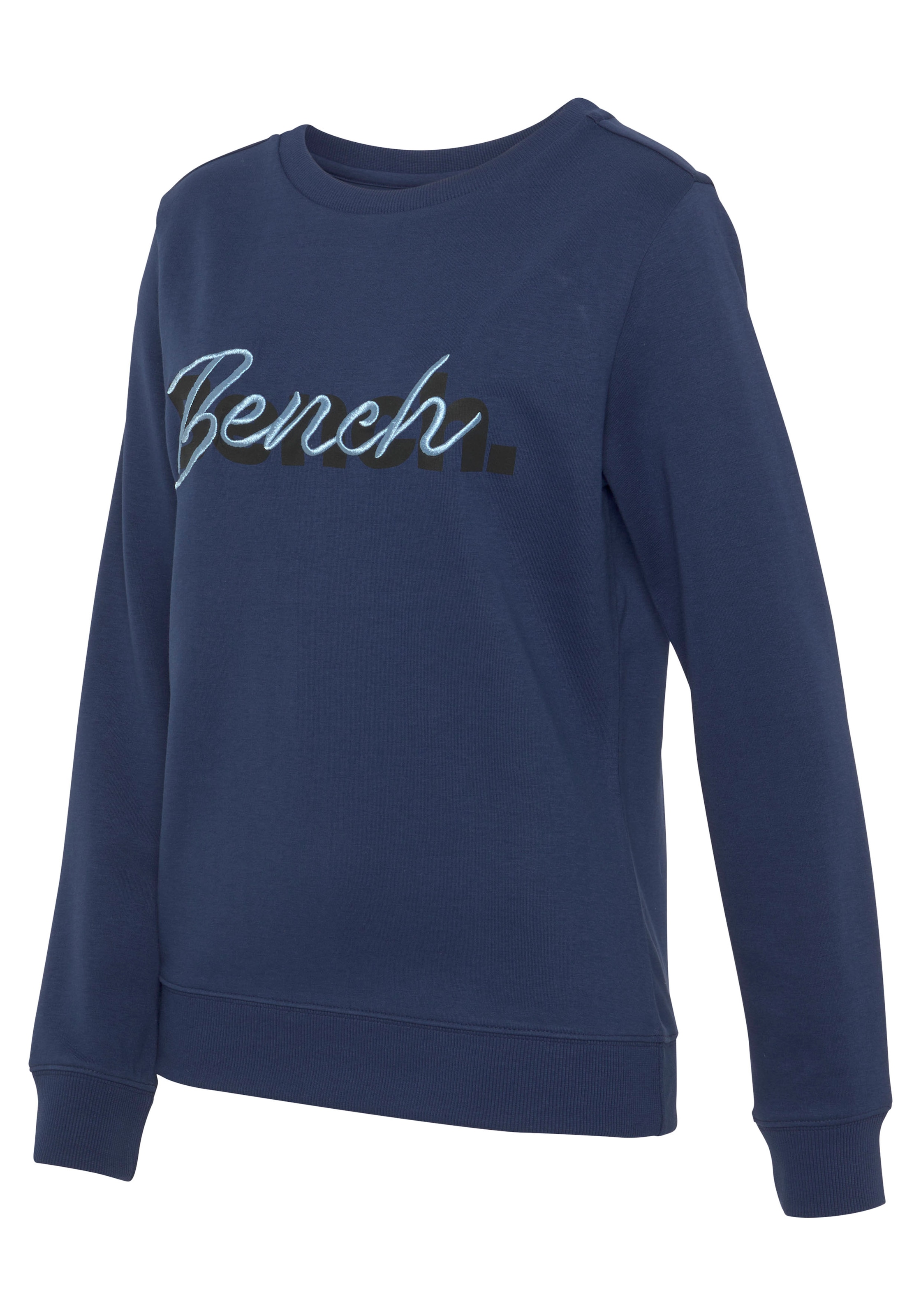 Bench. Loungewear Sweatshirt, mit Logodruck und Stickerei, Loungeanzug