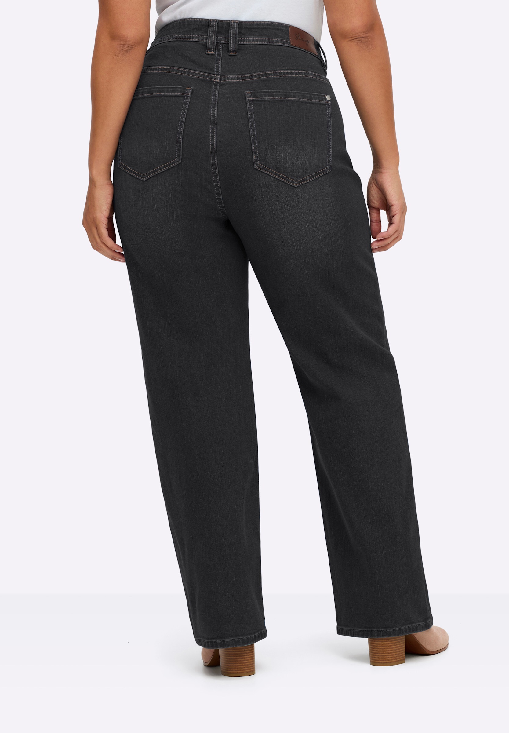 Sheego 5-Pocket-Jeans »Jeans 5-Pocket-Jeans im weiten Palazzo-Schnitt«