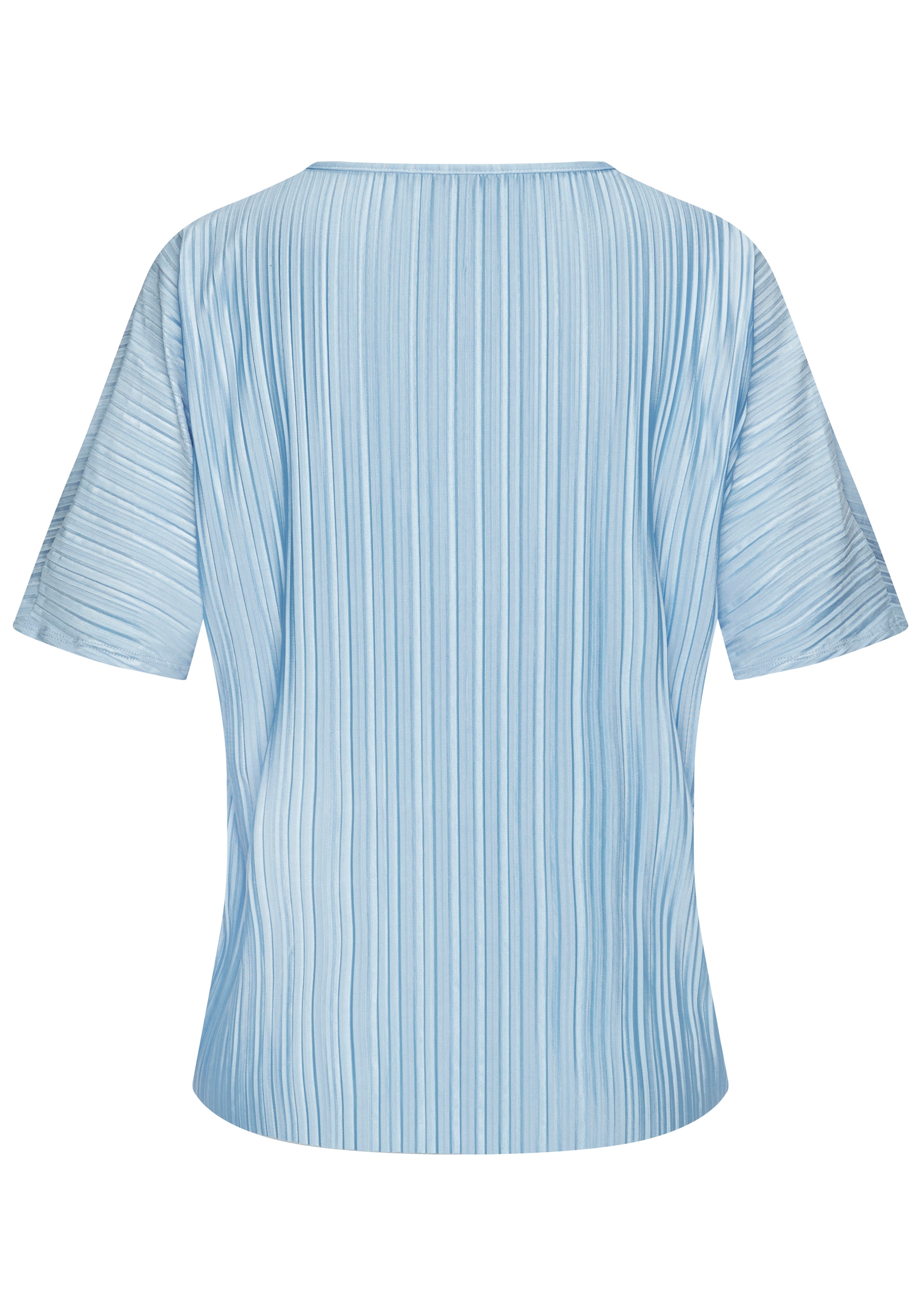 LASCANA Plisseeshirt aus schimmernder Ware