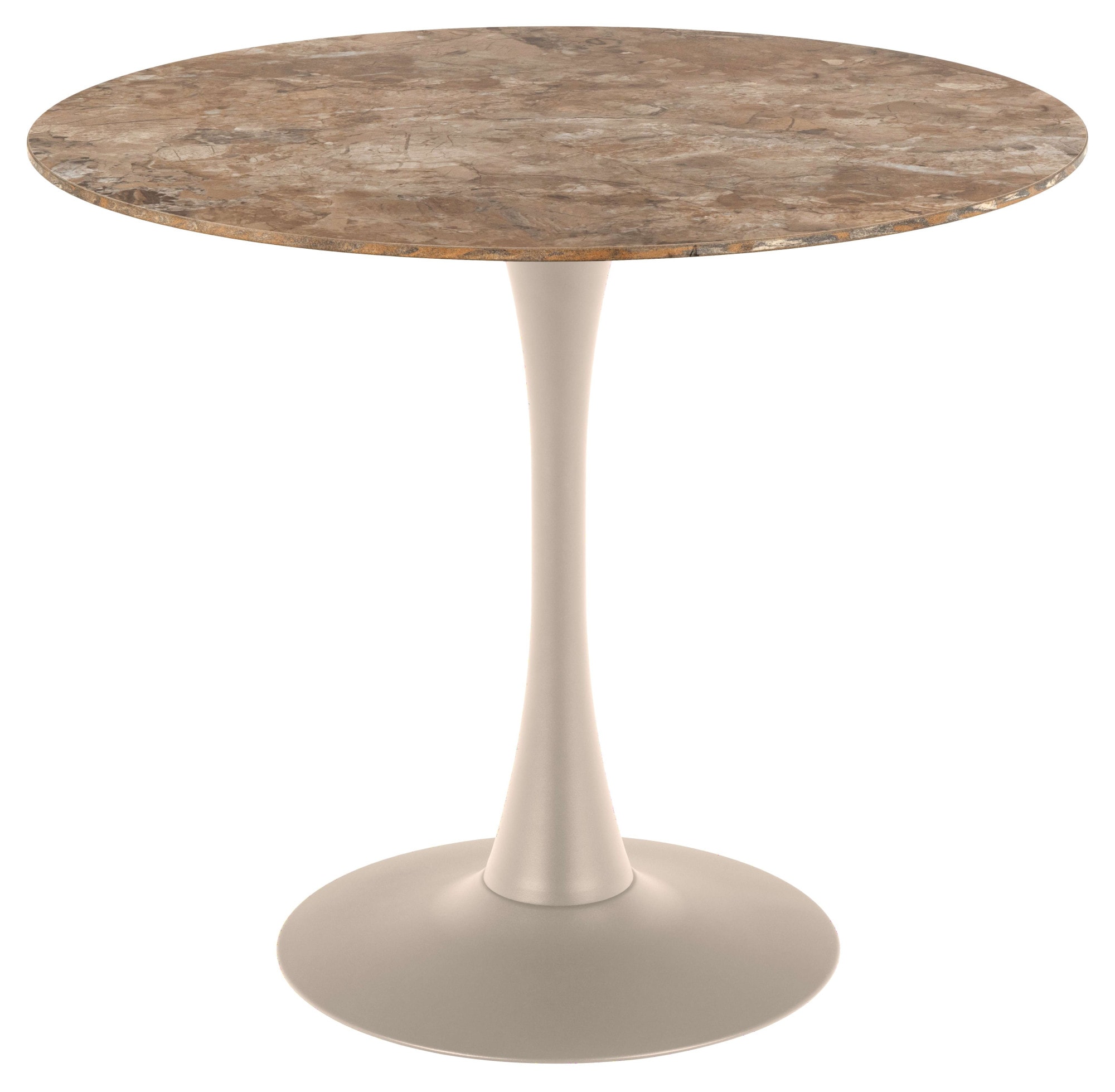 ACTONA GROUP Esstisch »Malta« 1 Stk. tlg. Keramik-Tischplatte, Trompetenfuß, Küchentisch rund, Ø 90 cm, 3 Farben