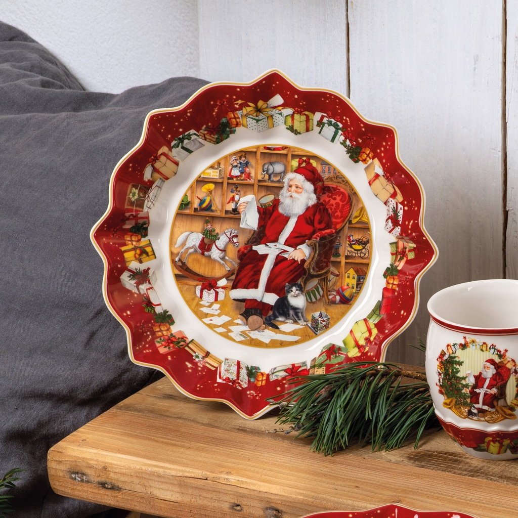 Villeroy & Boch Schale »Schale "Santa liest Wunschzettel" Toy's Fantasy ø 25 cm bunt«