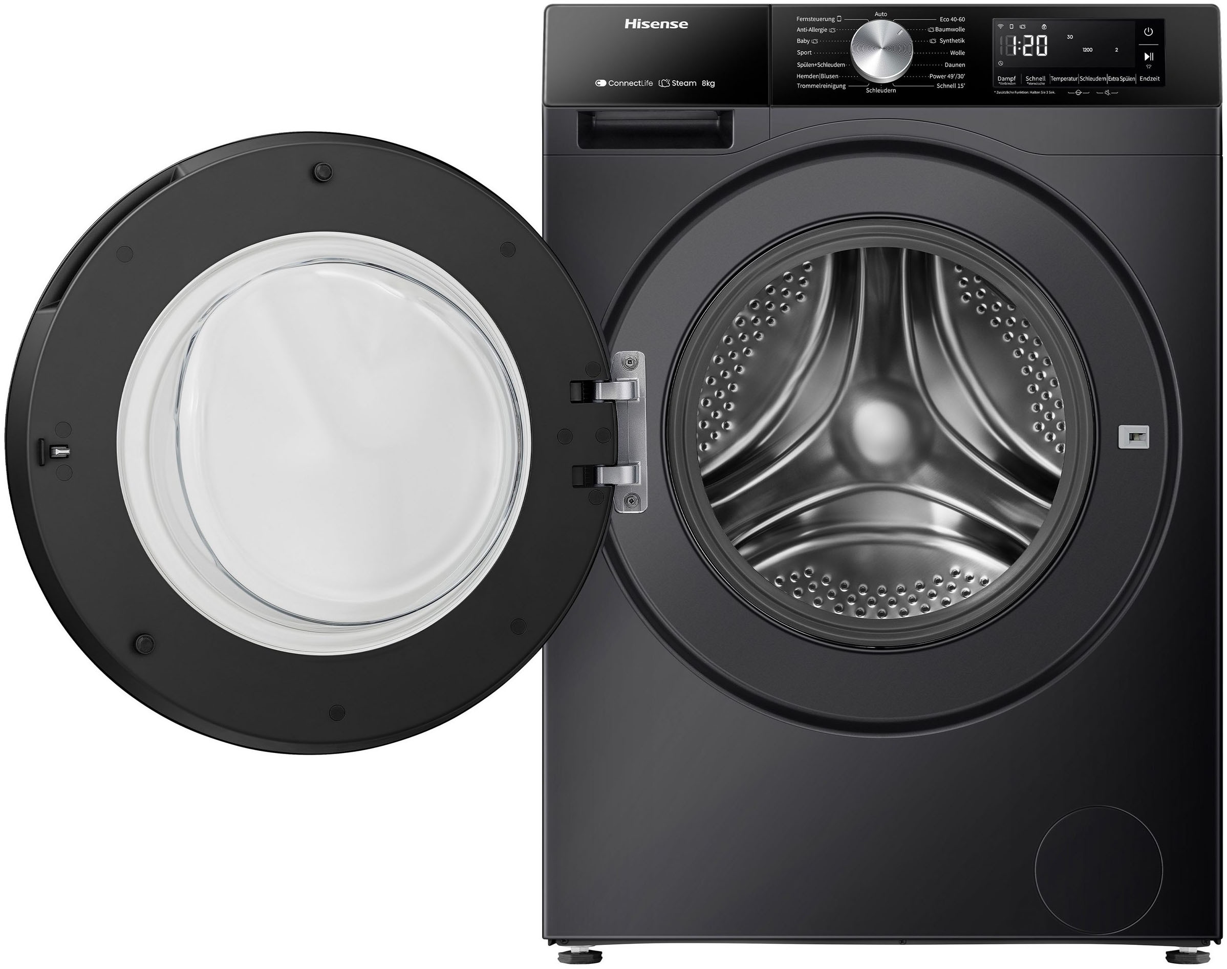 Hisense Waschmaschine 3S Serie »WF3S8043BB3« 8 kg 1400 U/min Wifi-ConnectLife