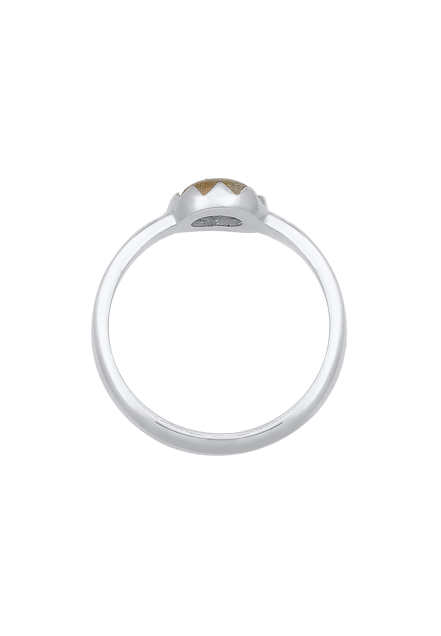 Elli Verlobungsring »Ring Labradorit Grau 925 Sterling Silber«