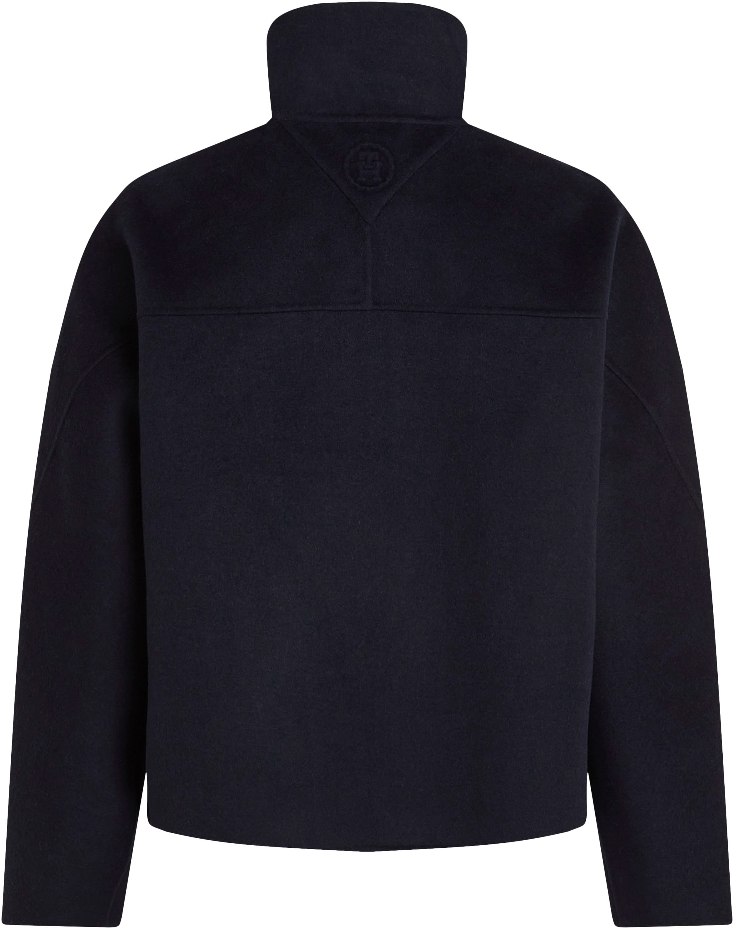 Tommy Hilfiger Outdoorjacke »DF WOOL BLEND FUNNEL JACKET«, mit hochschließendem Kragen