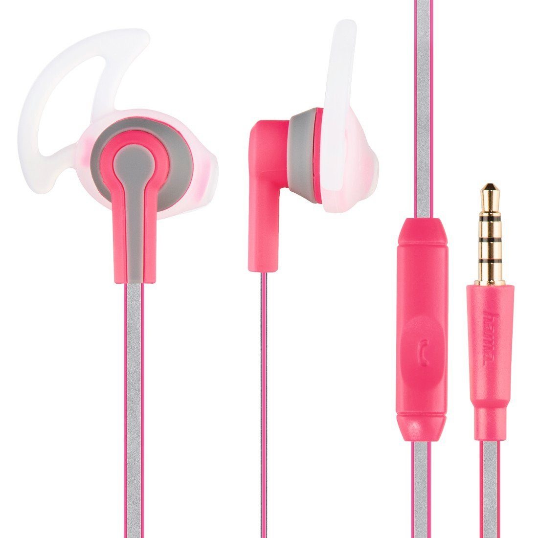 Hama In Ear Kopfhörer, Sport Ohrhörer, z.B. zum Joggen