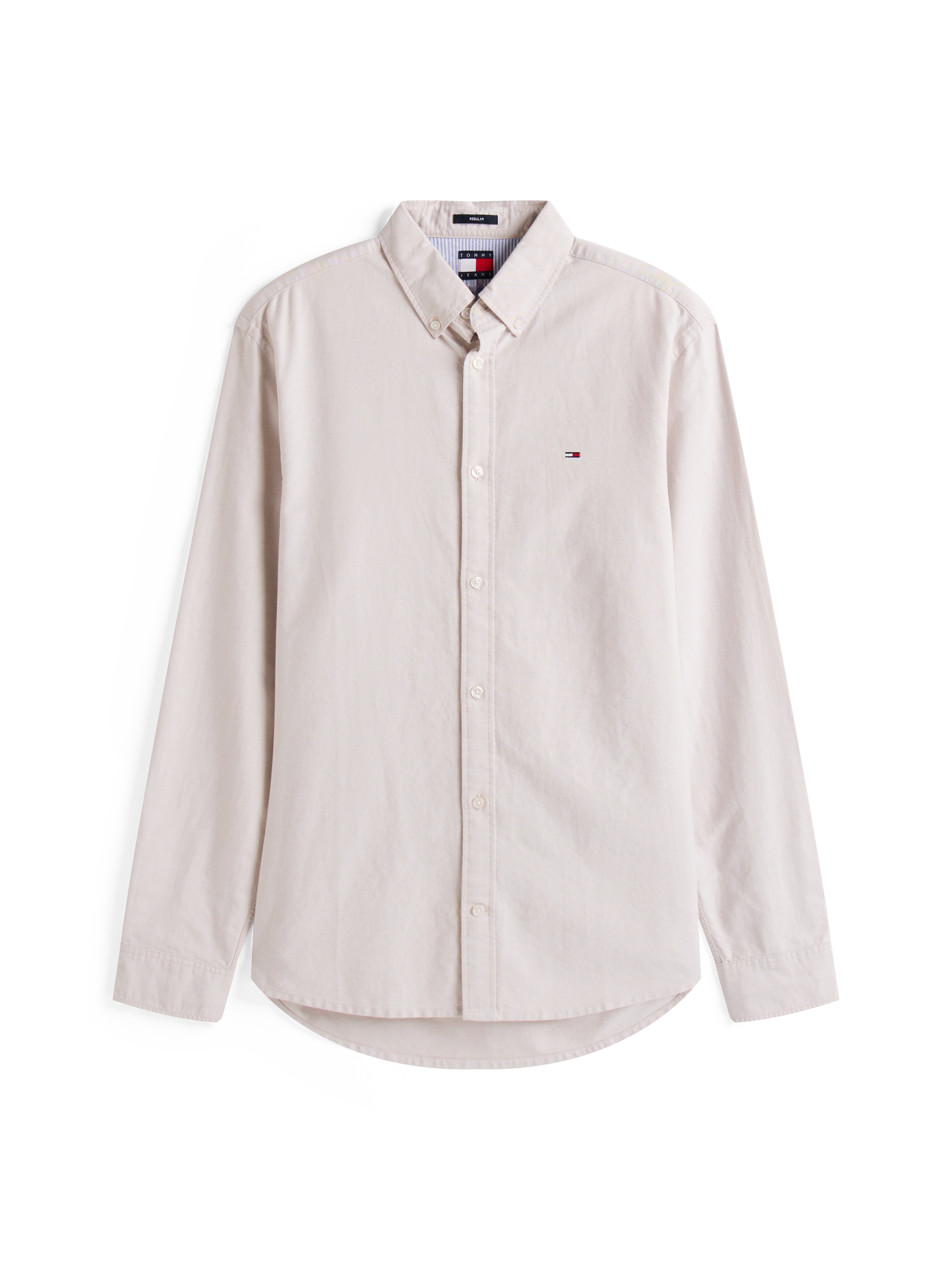 Tommy Jeans Langarmhemd »TJM REG OXFORD SHIRT EXT«, Mit Rundhalsausschnitt