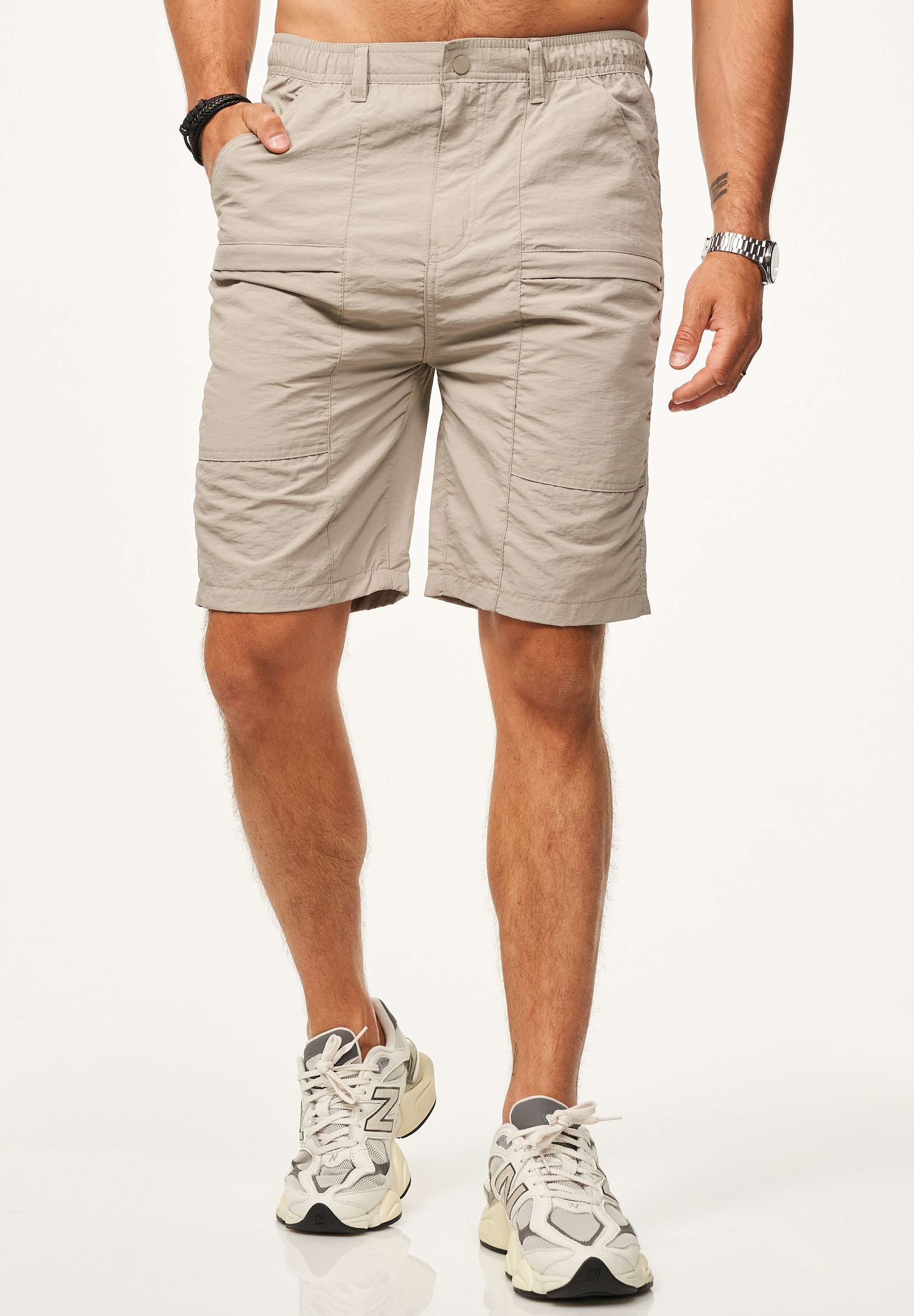 SOULSTAR Trekkingshorts »SOULSTAR Trekkingshorts aus 100% Nylon - Leichte Trekkingshorts für Herren«  Kurze Hose Sporthose mit elastischem Bund als Funktionsshorts