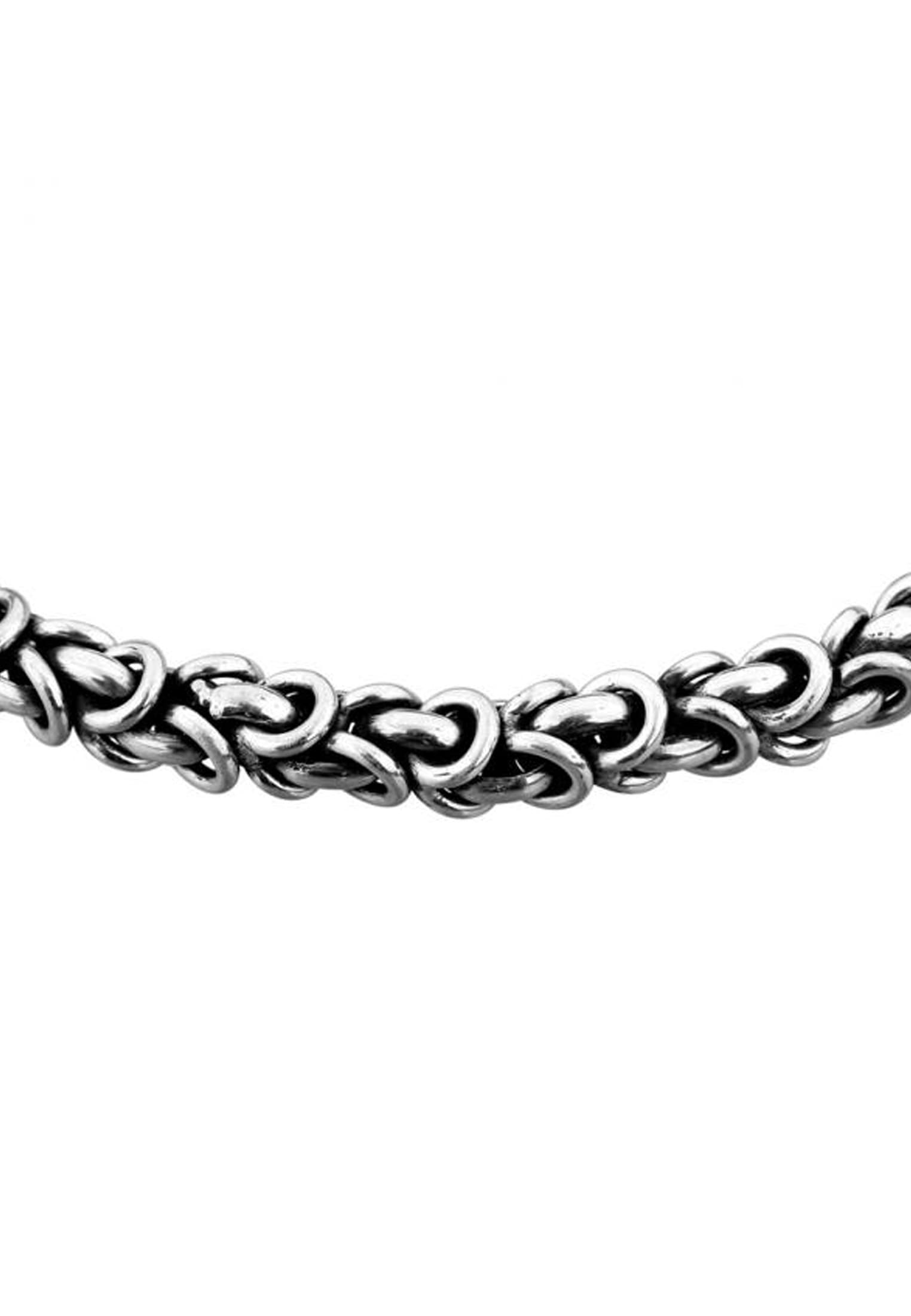 Kuzzoi Silberkette »Halskette Herrenschmuck Gliederkette Oxidiert 925 Silber«