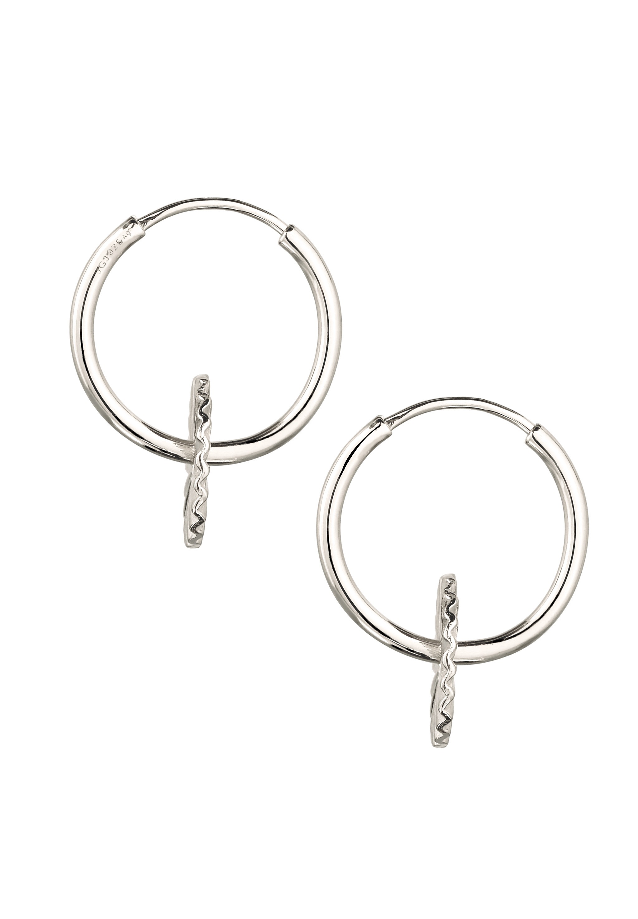 Elli Paar Creolen »Ohrringe Creole Sonne 925 Sterling Silber«