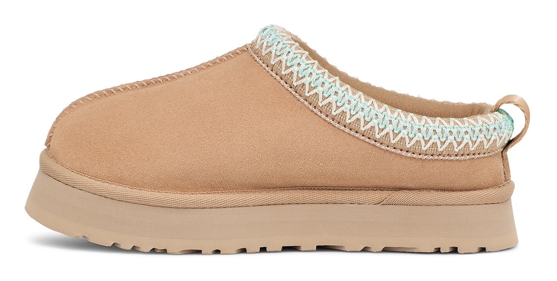UGG Pantoffel »K TAZZ«, Plateau Clog, Mule, Hausschuh mit Zierborte