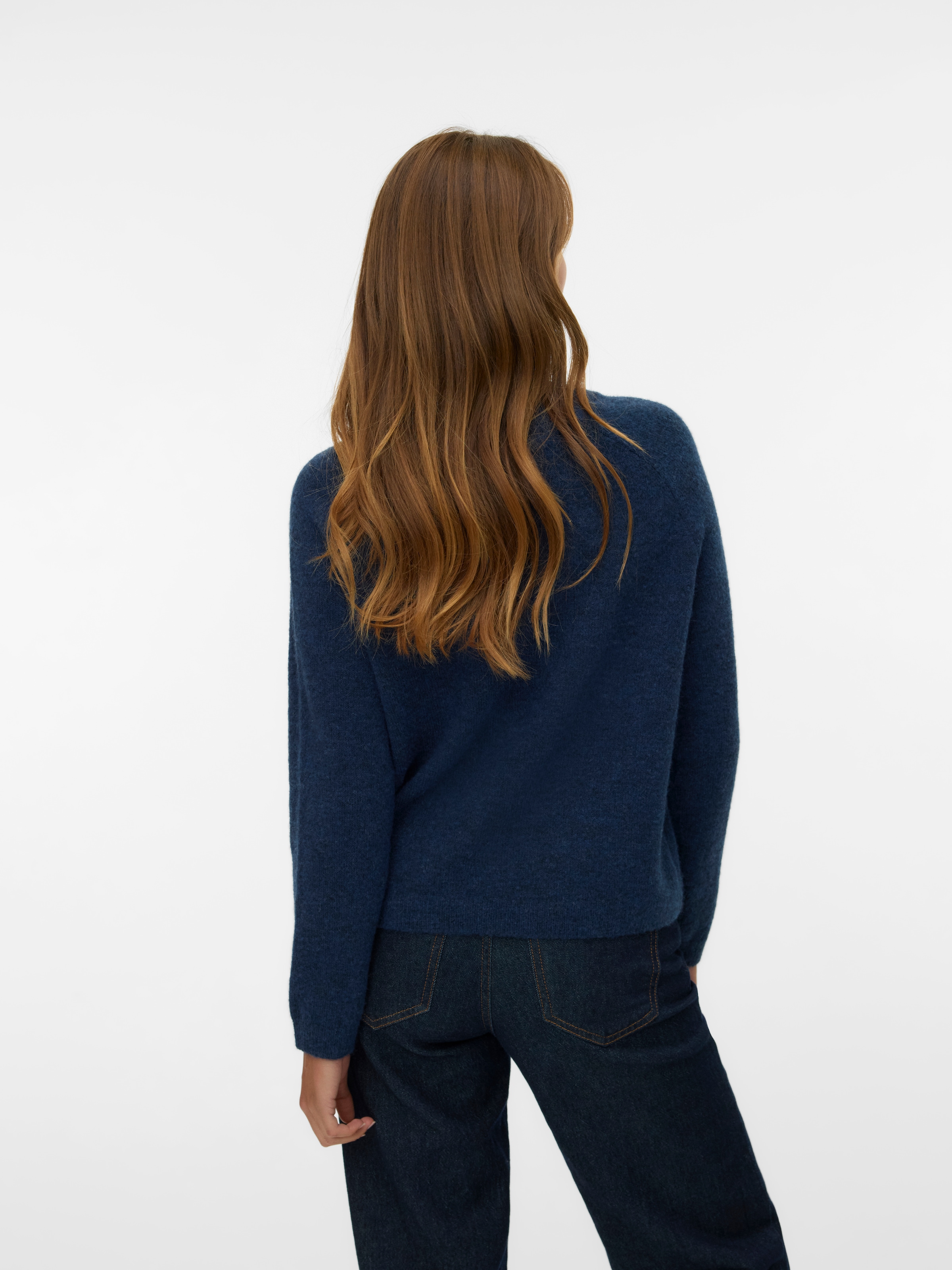 Vero Moda Strickpullover »VMBAM LS O-NECK PULLOVER BOO ENT«
