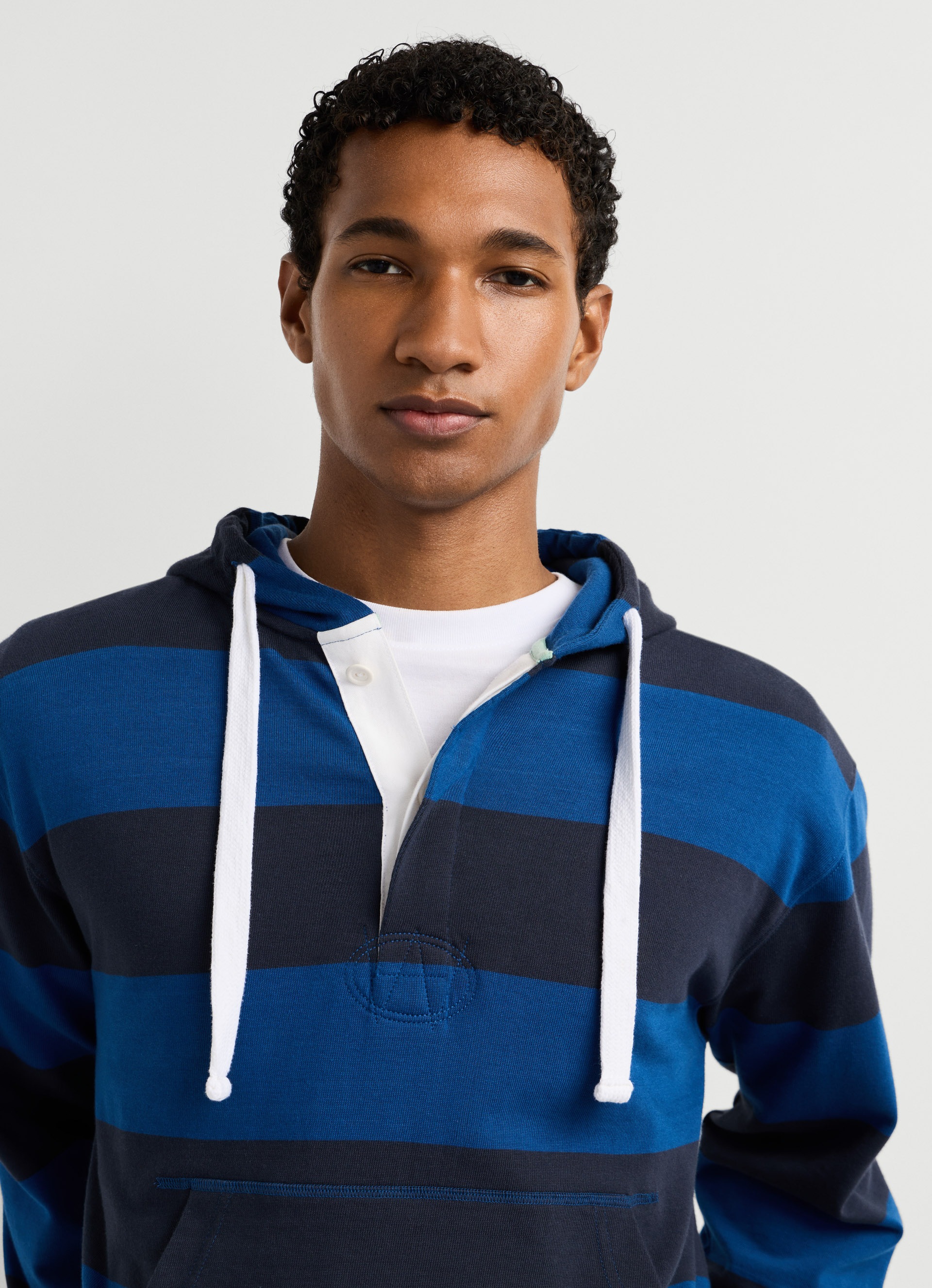 Pepe Jeans Hoodie »JOE STRIPES HOODIE«, mit verdeckter Knopfleiste
